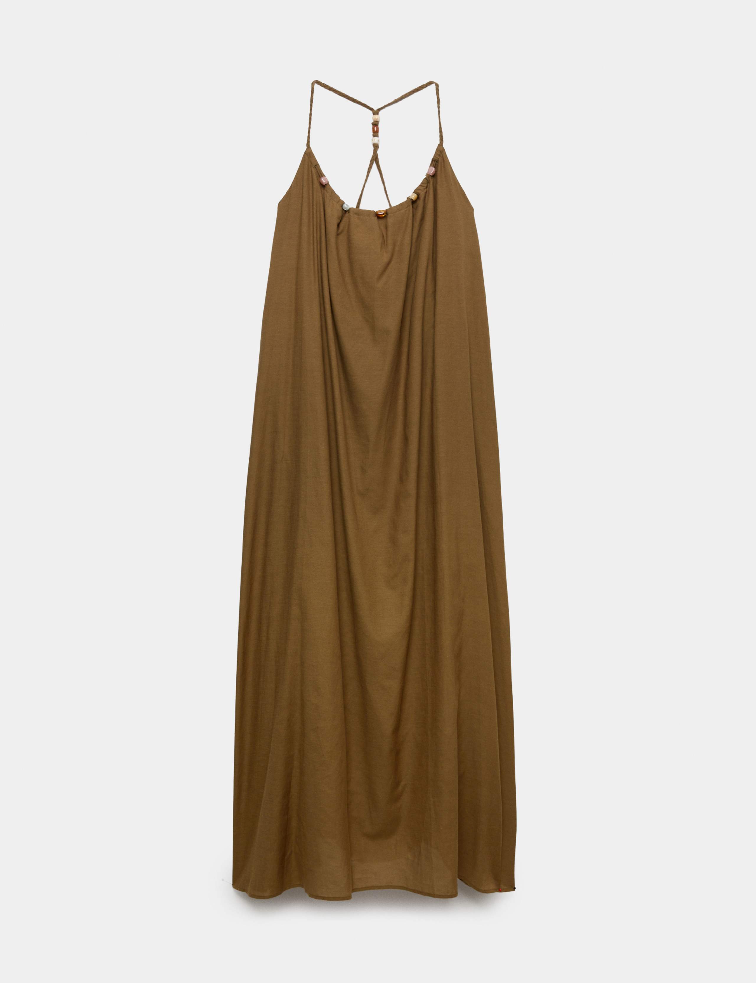 Pure Cotton Beaded Strappy Beach Dress 2 of 6