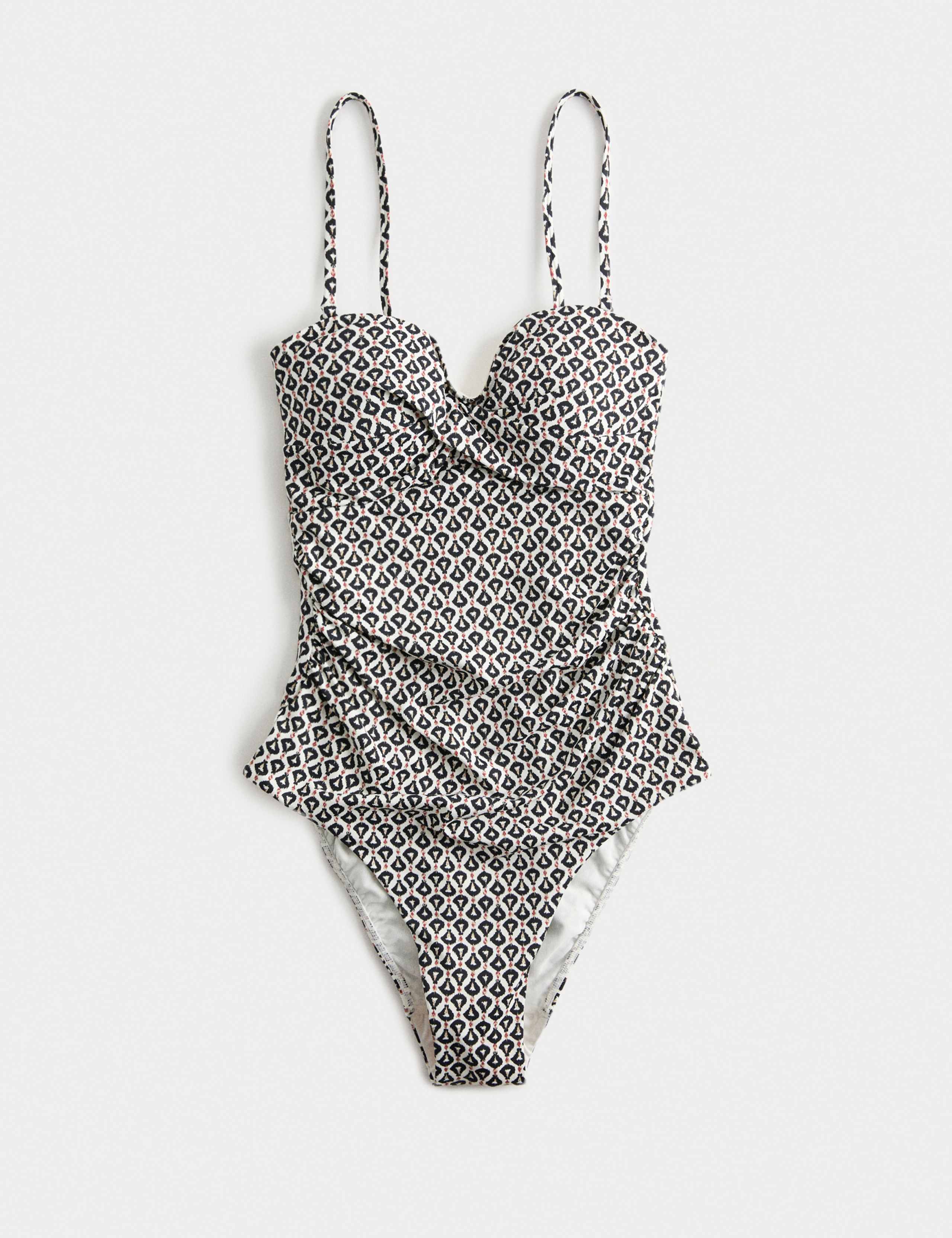 Tummy Control Printed Padded Bandeau Swimsuit 2 of 6