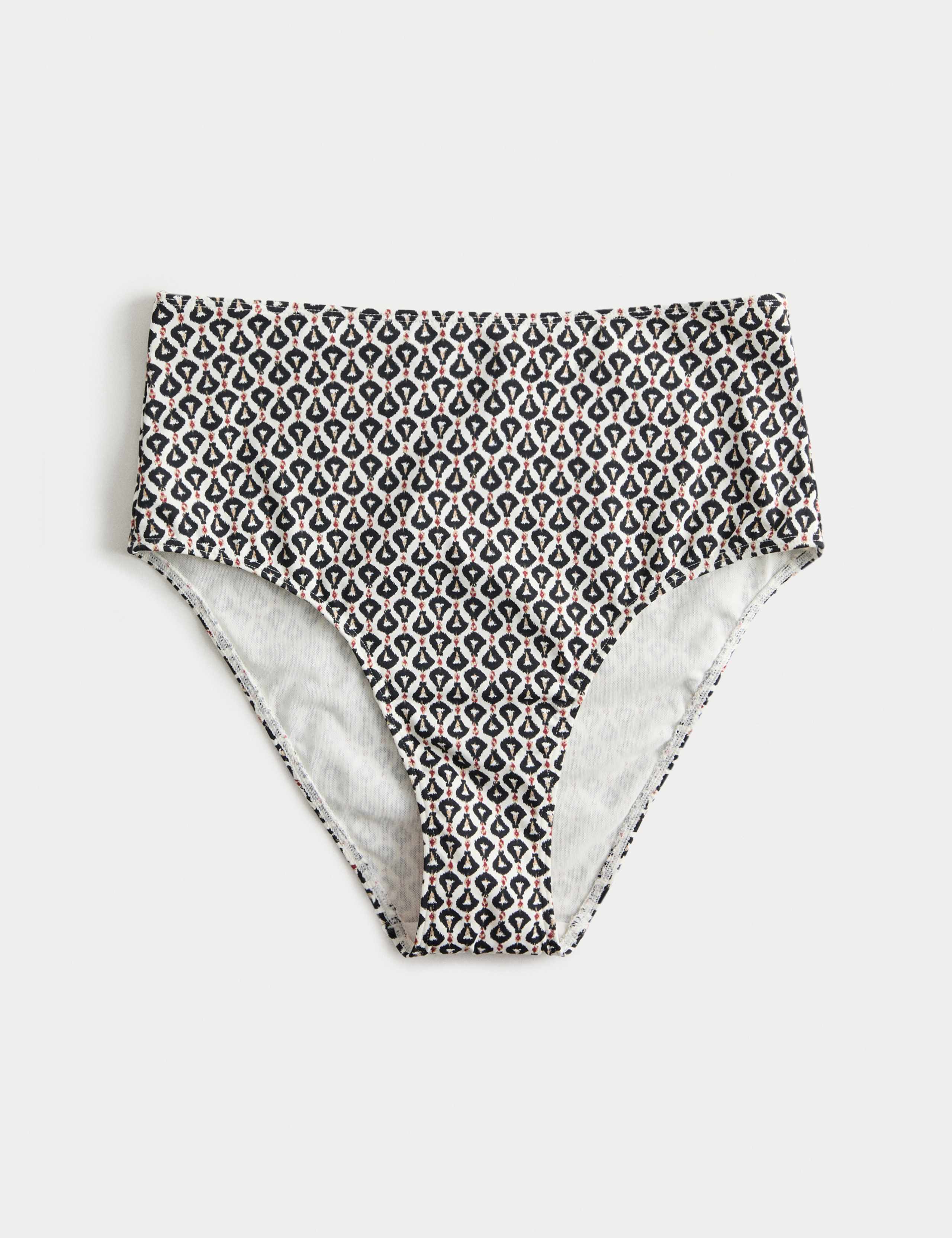 Printed High Waisted Bikini Bottoms 2 of 5