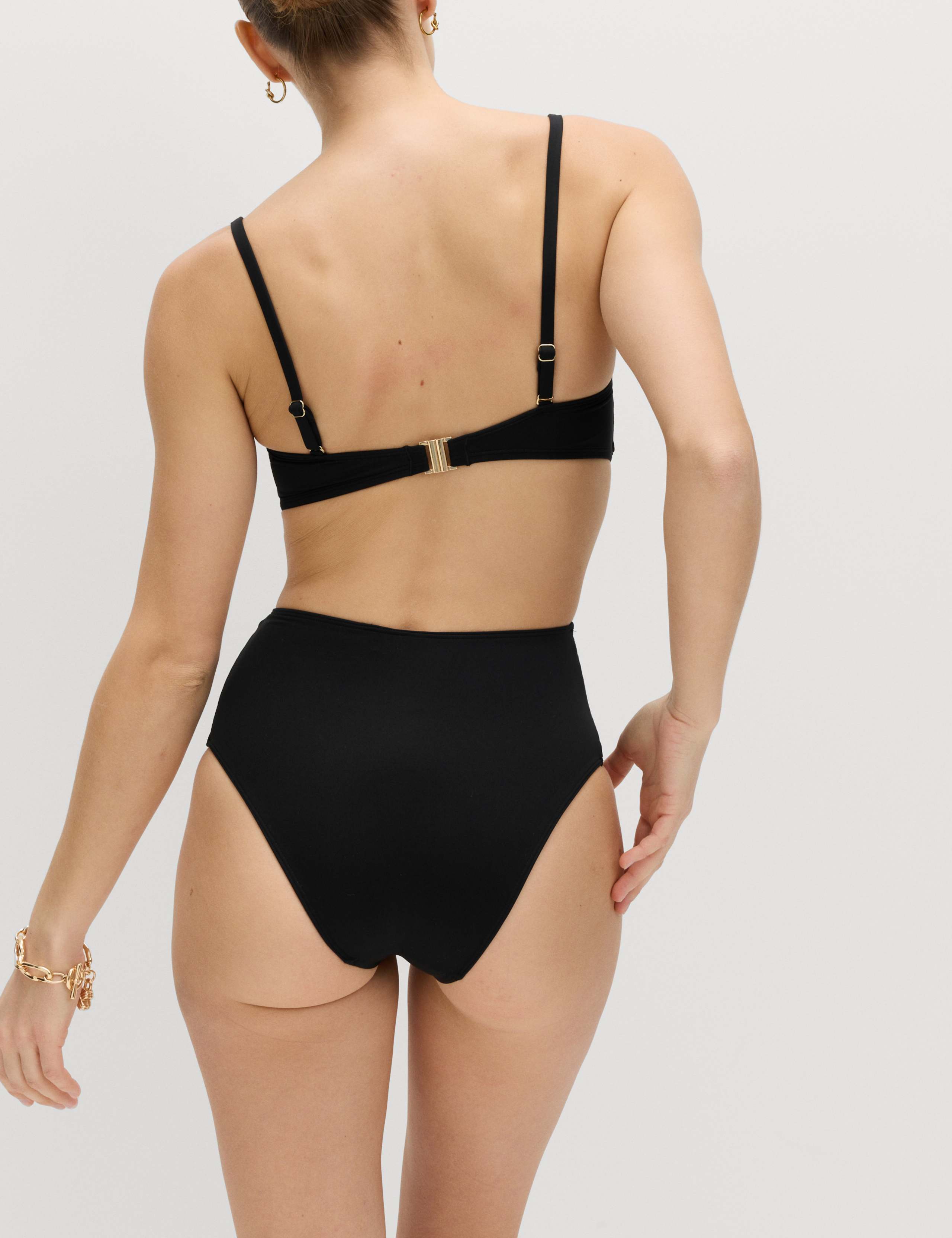 Tummy Control High Waisted High Leg Bikini Bottoms 5 of 6