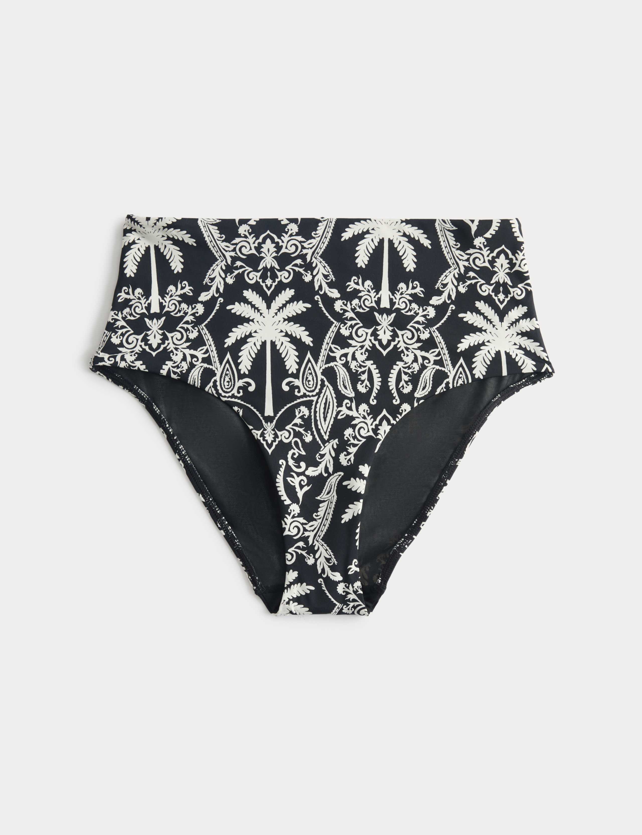 Tummy Control High Waisted High Leg Bikini Bottoms 2 of 4