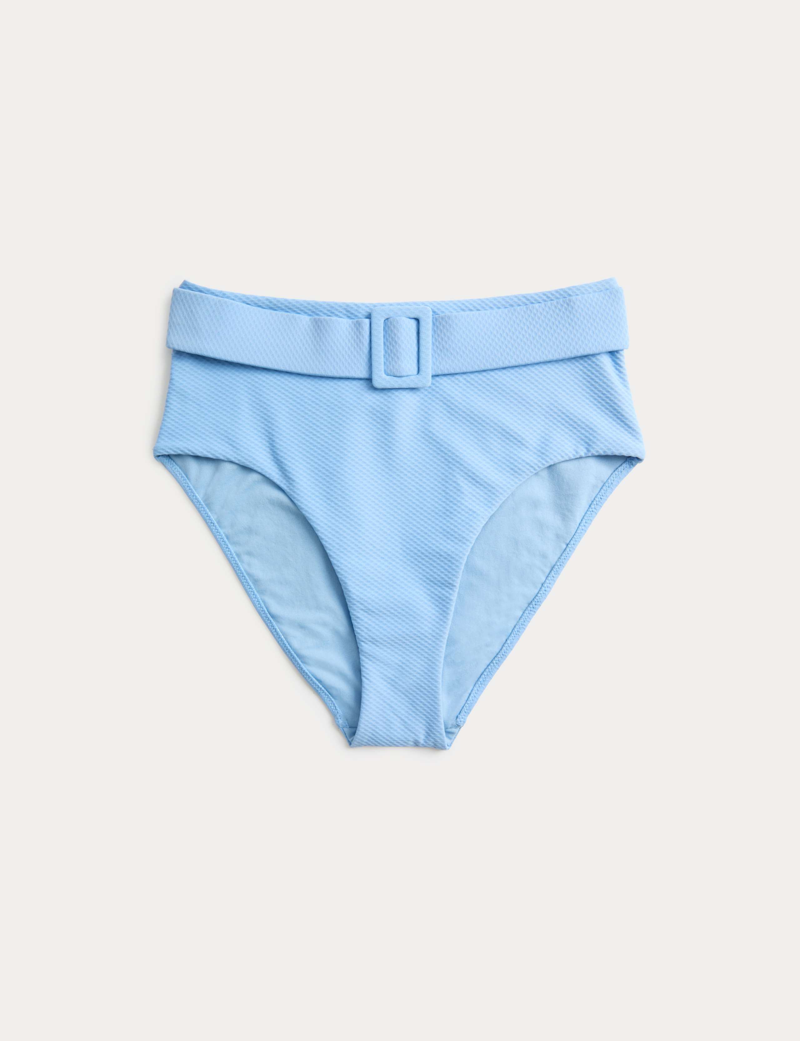 Textured Honey Comb High Waist Bikini Bottoms 2 of 5