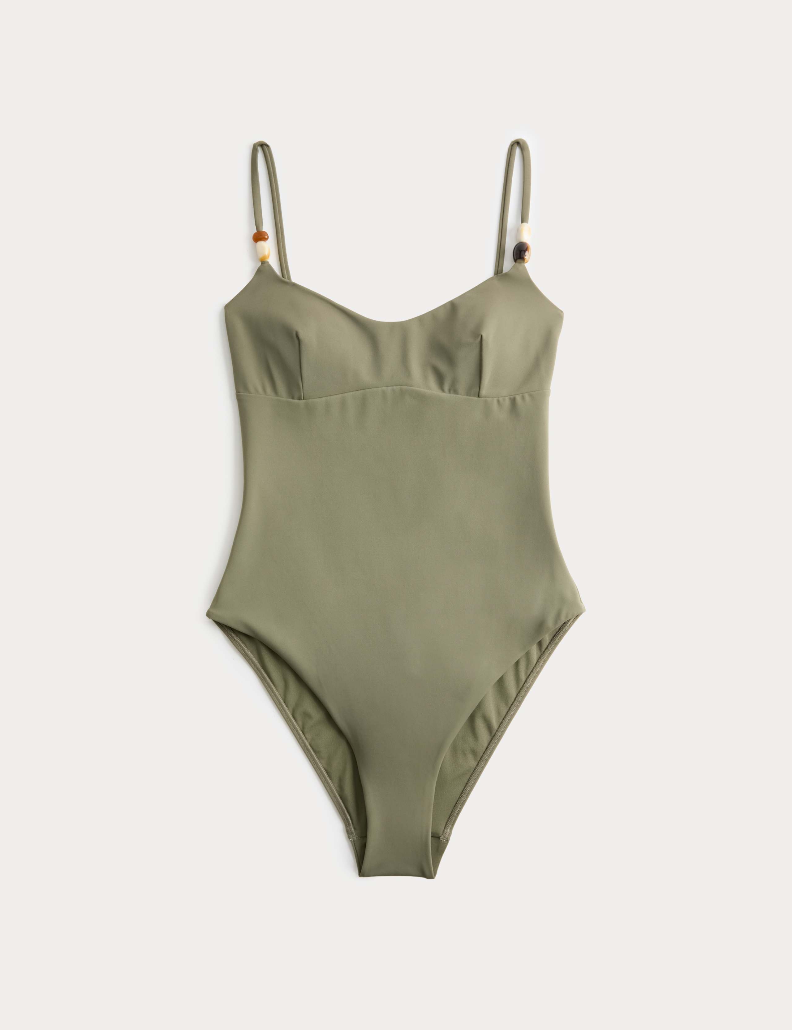 Padded Beaded Scoop Neck Swimsuit 2 of 5