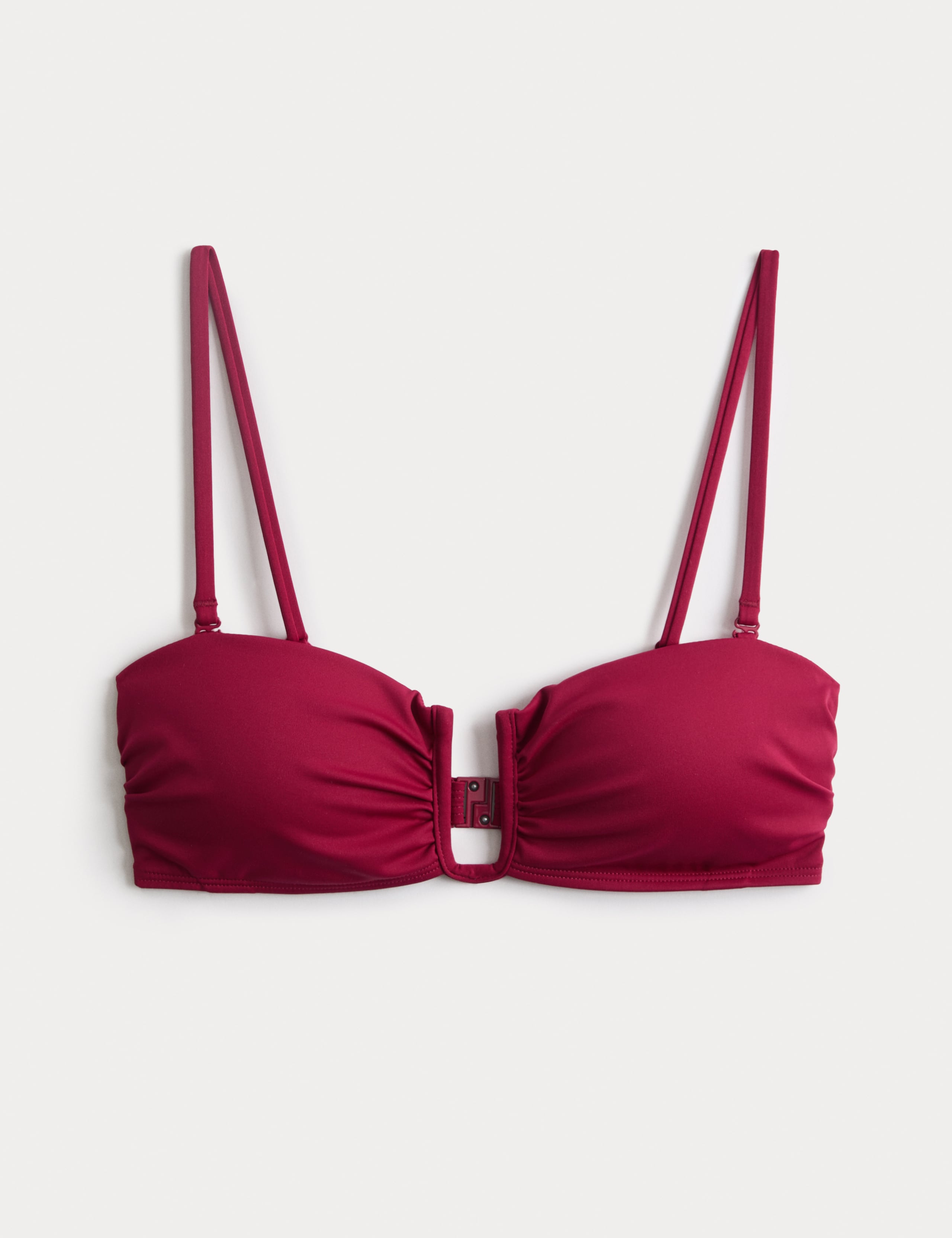 Padded U-Notch Bandeau Bikini Top 2 of 5
