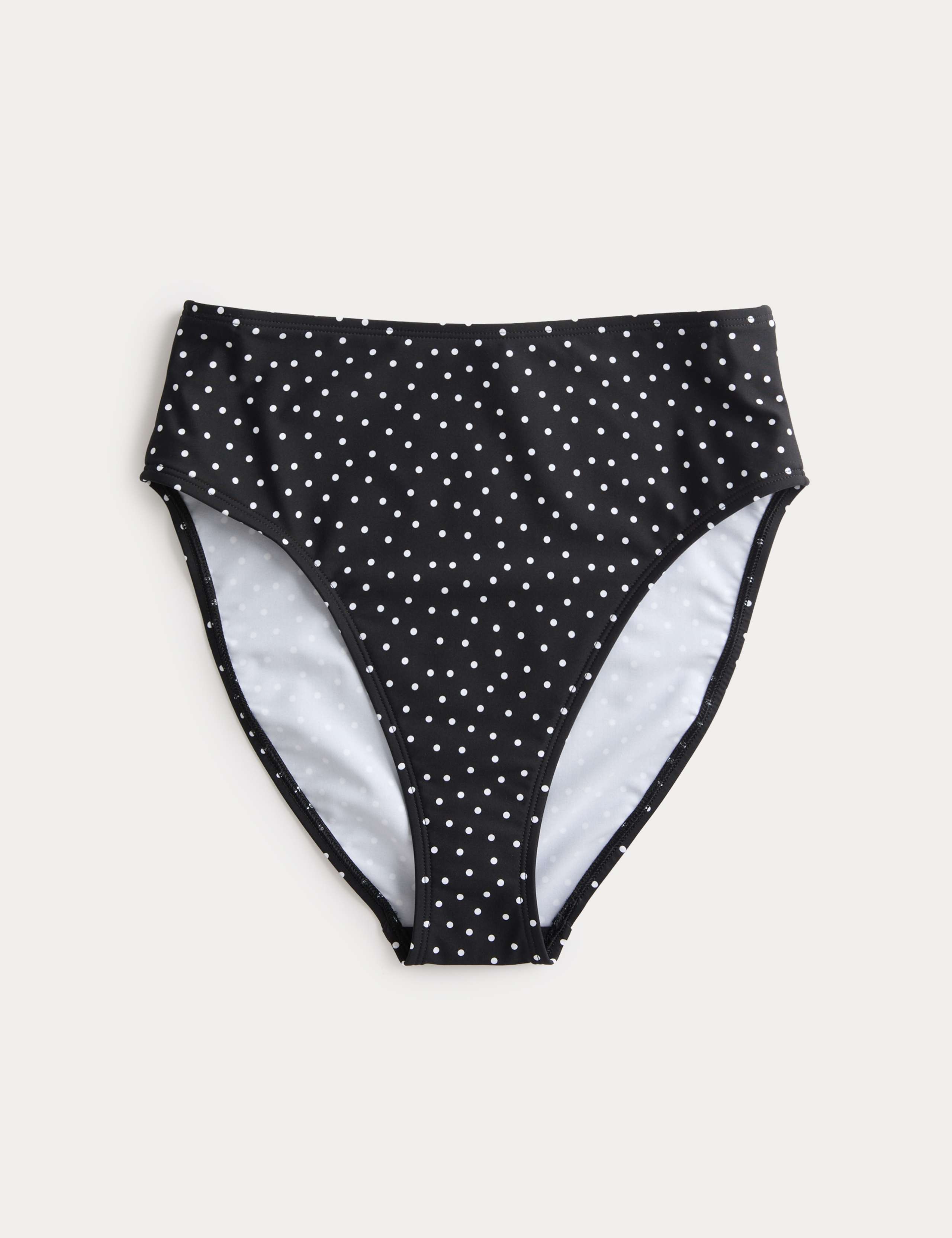 Polka Dot High Waisted Bikini Bottom 1 of 1