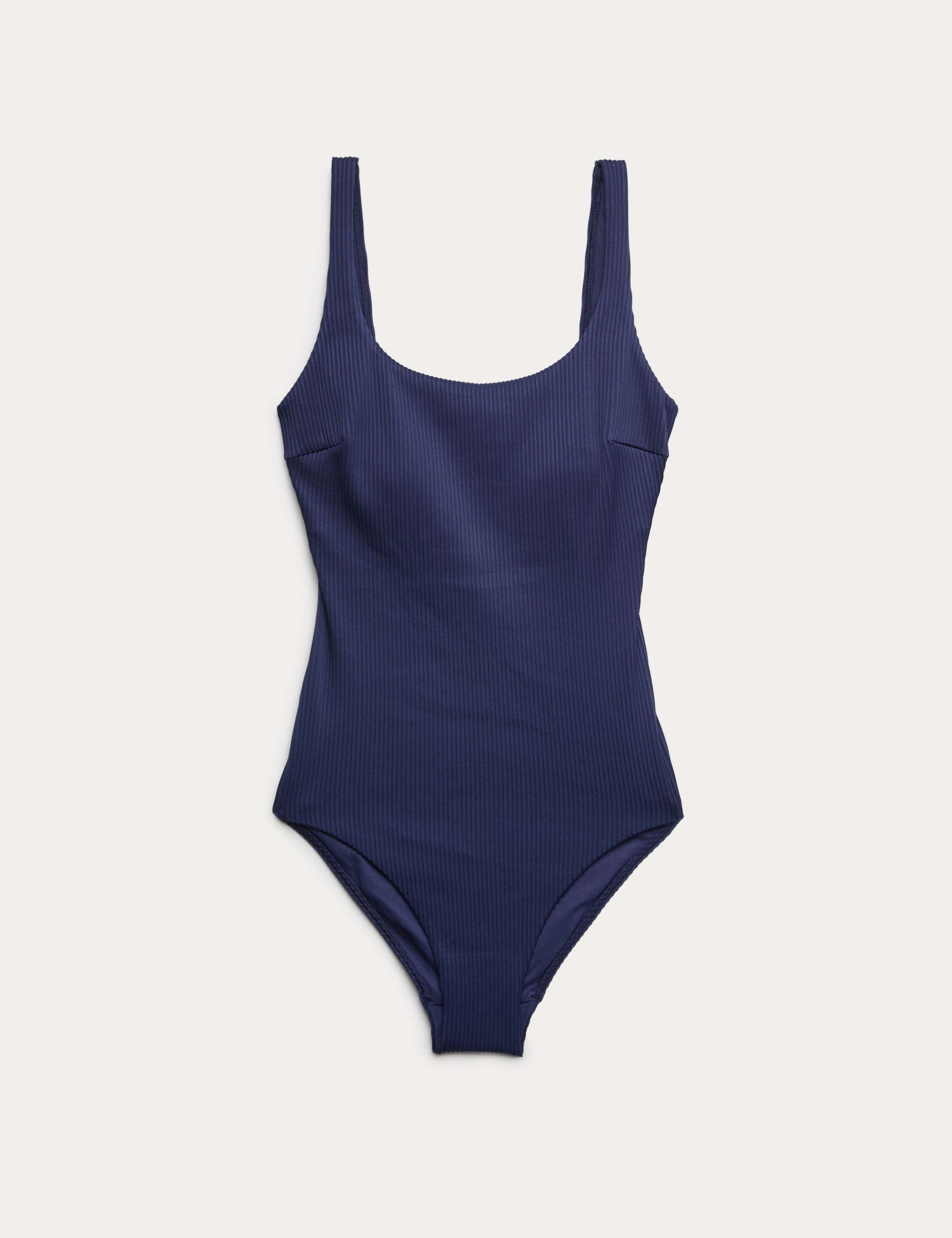 Ribbed Textured Scoop Neck Swimsuit 2 of 5