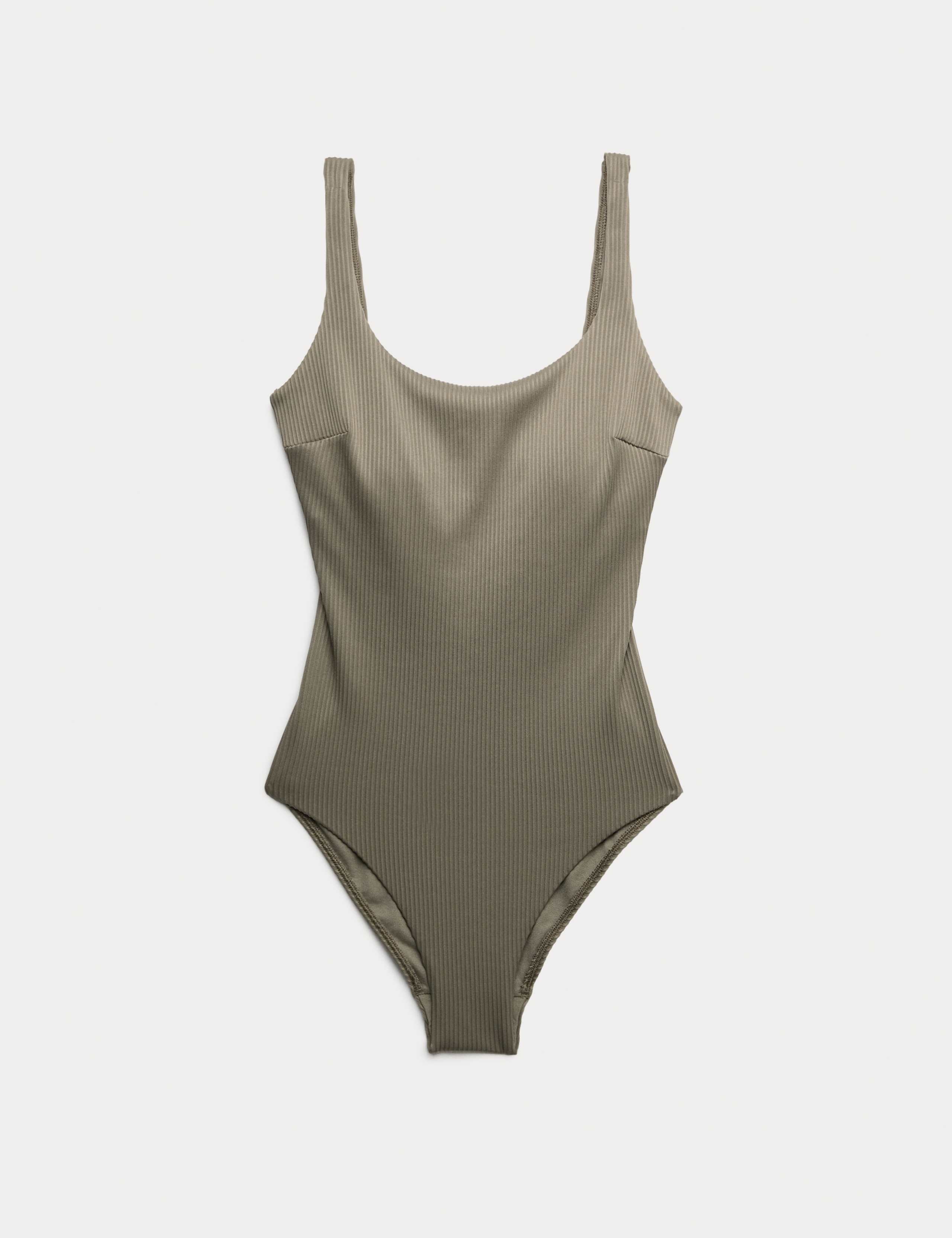 Ribbed Textured Scoop Neck Swimsuit 2 of 5