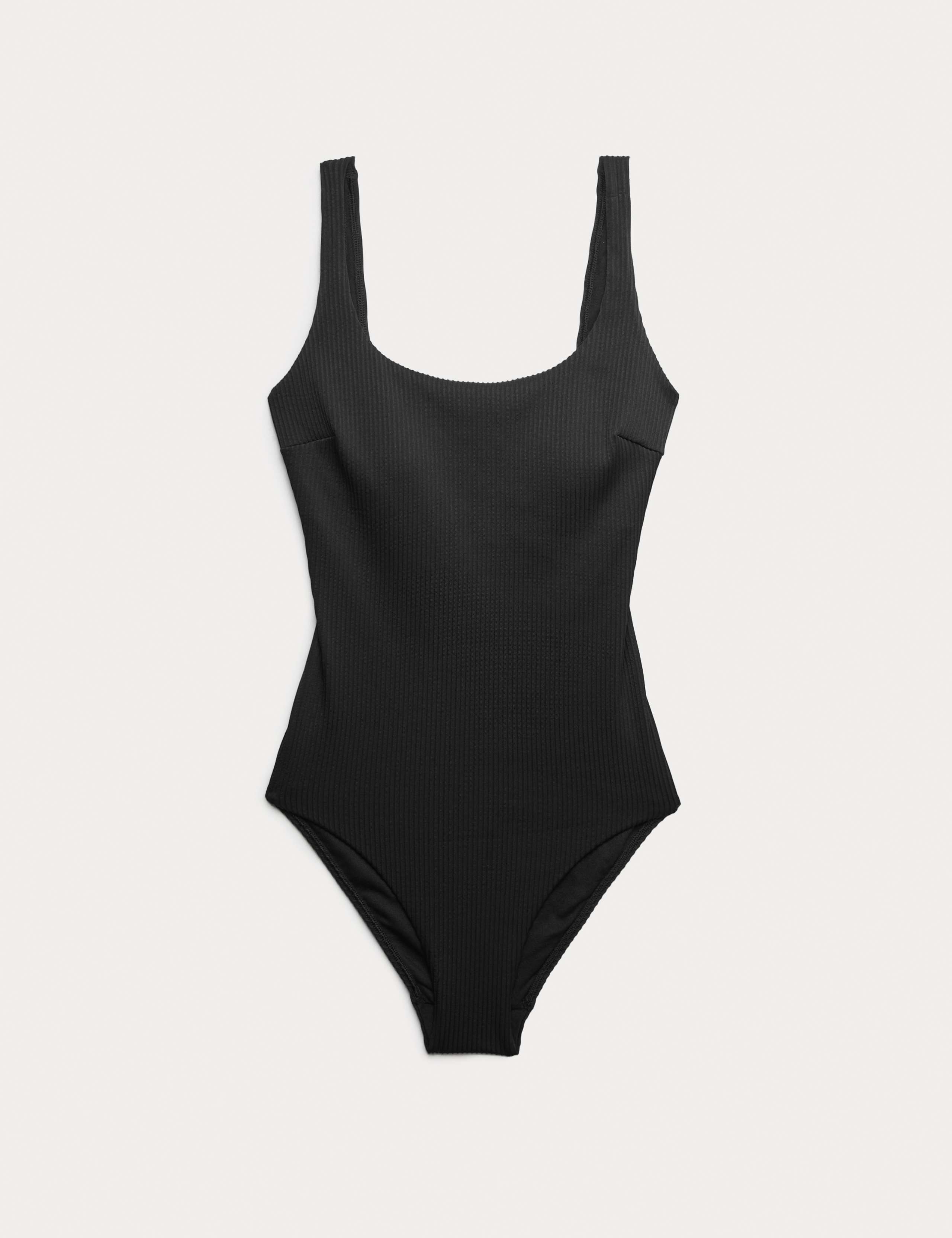 Ribbed Textured Scoop Neck Swimsuit 2 of 5