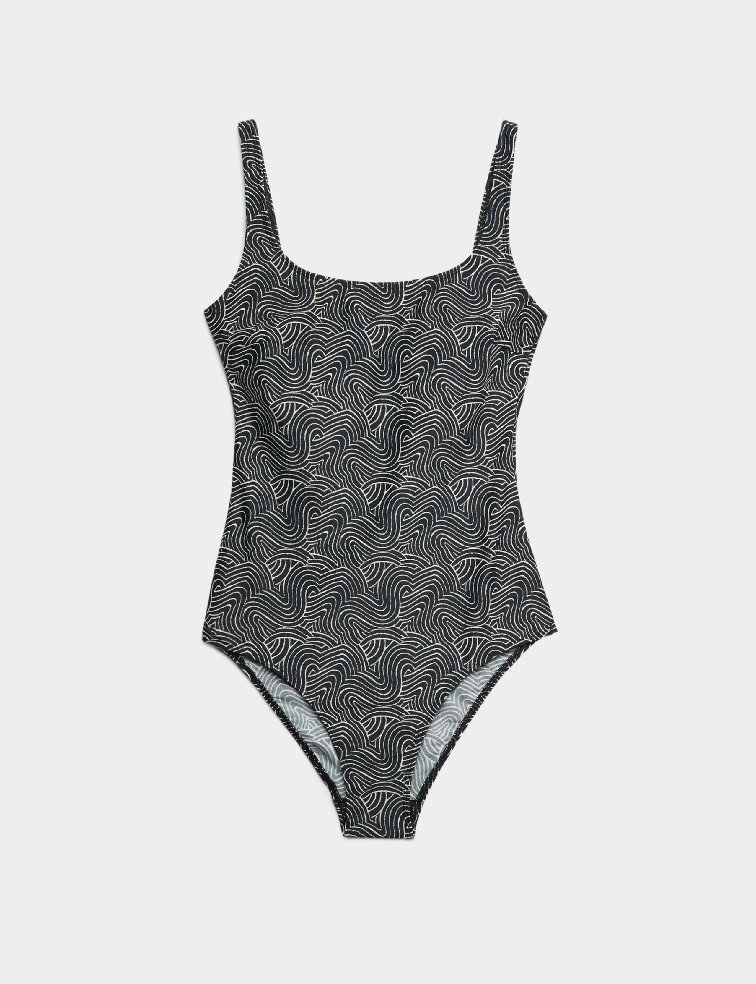 Printed Scoop Neck Swimsuit 2 of 5