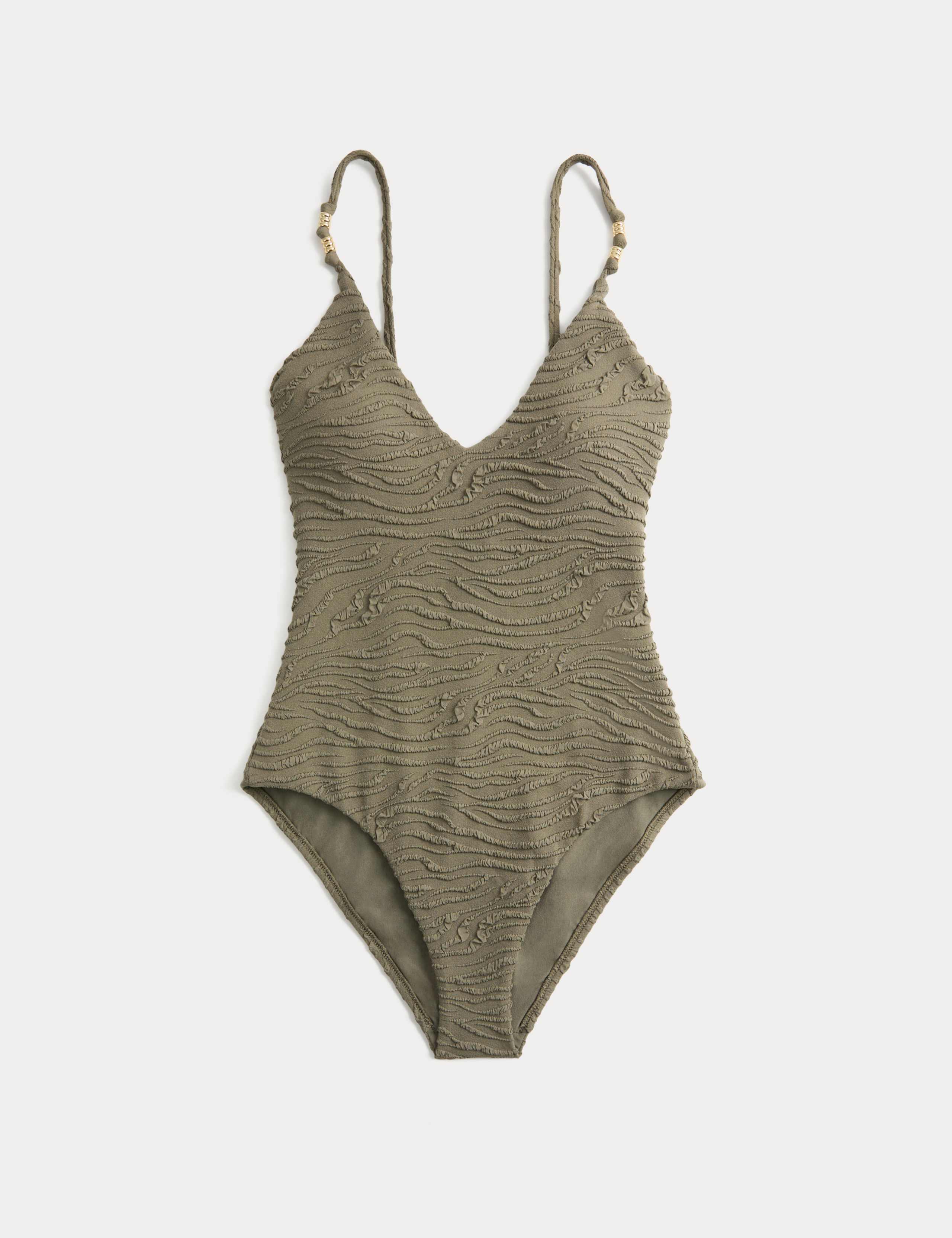 Textured Plunge Swimsuit 2 of 3