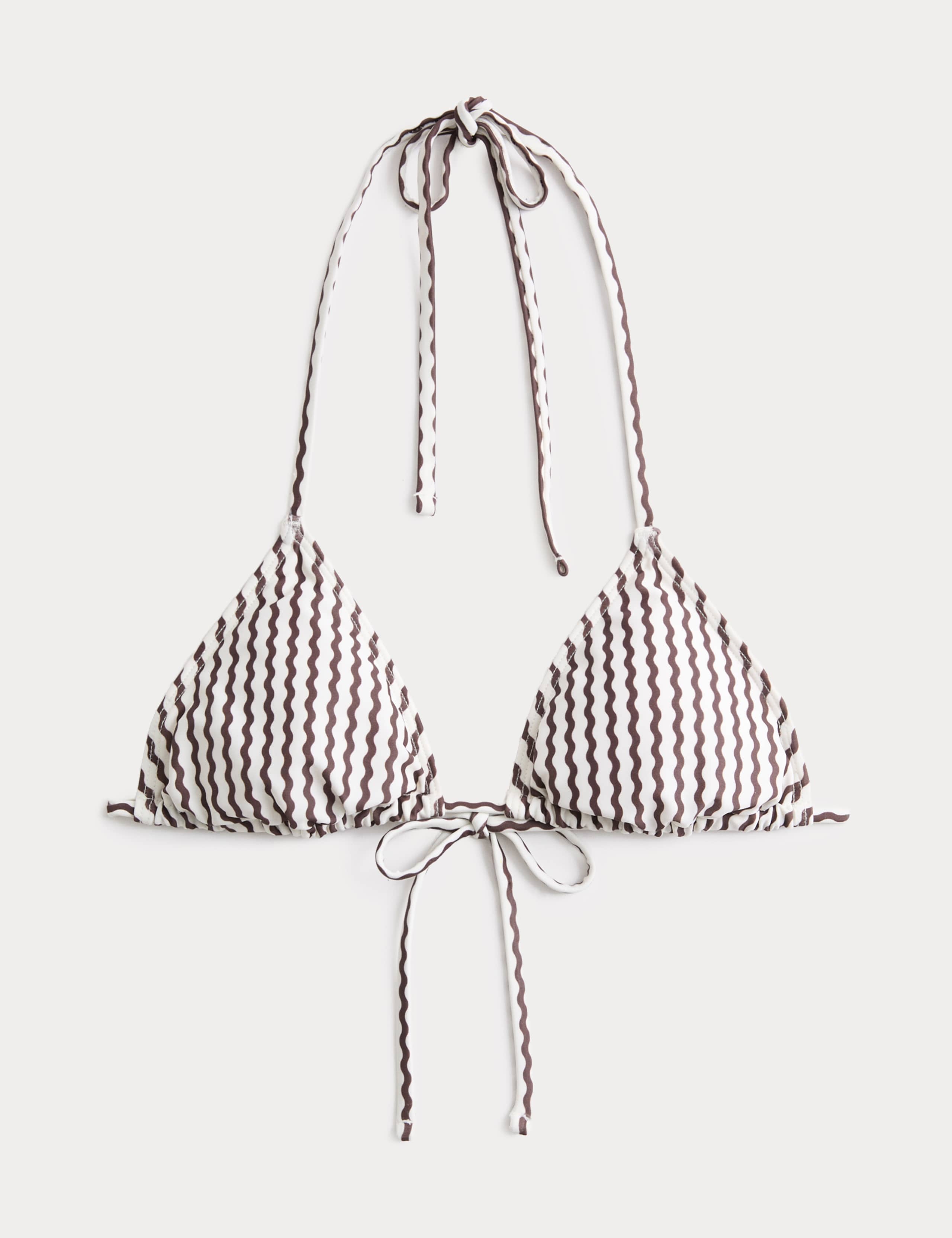 Printed Padded Halterneck Triangle Bikini Top 2 of 5