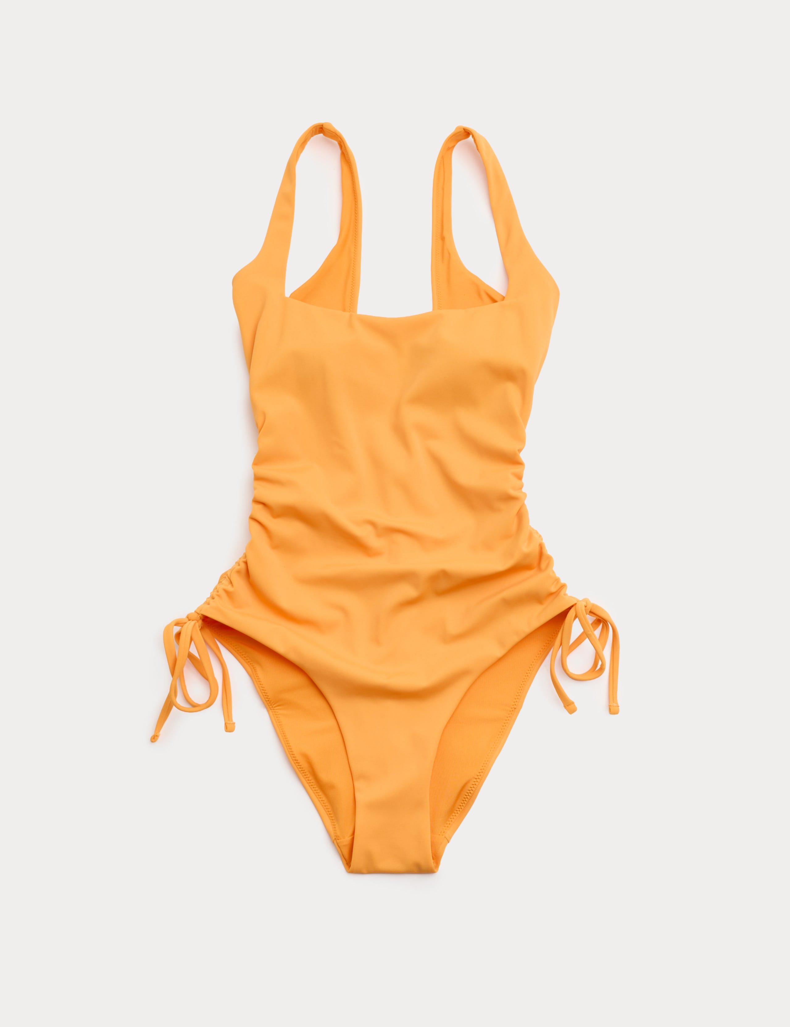 Padded Drawstring Side Square Neck Swimsuit 2 of 5