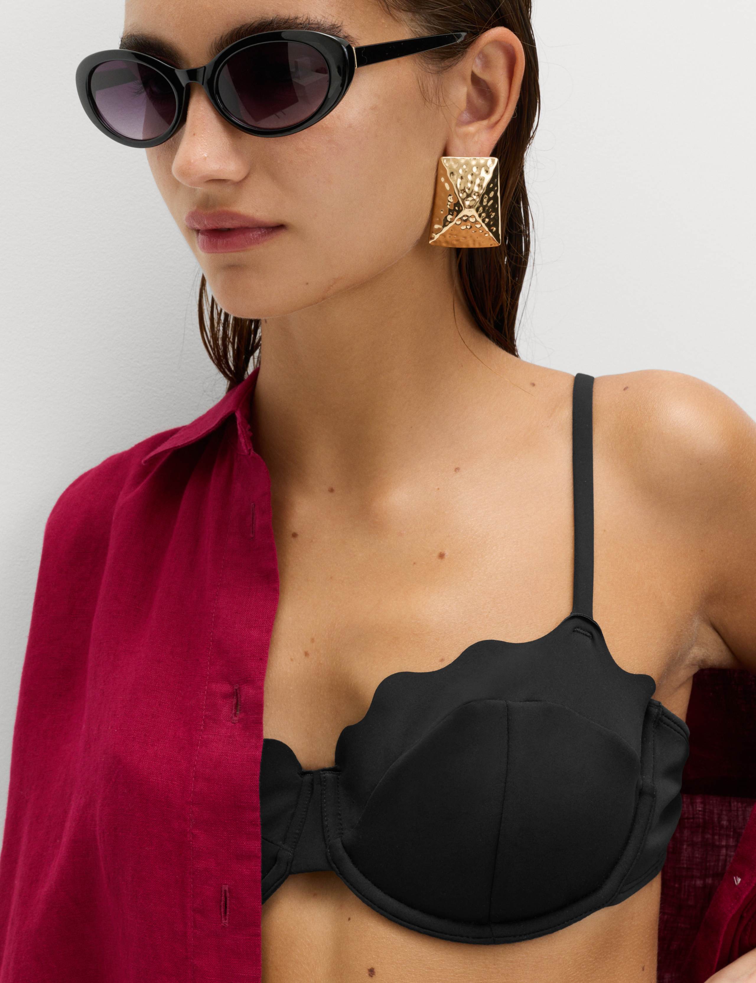 Wired Sculpt Scallop Bikini Top (A-E) 4 of 6