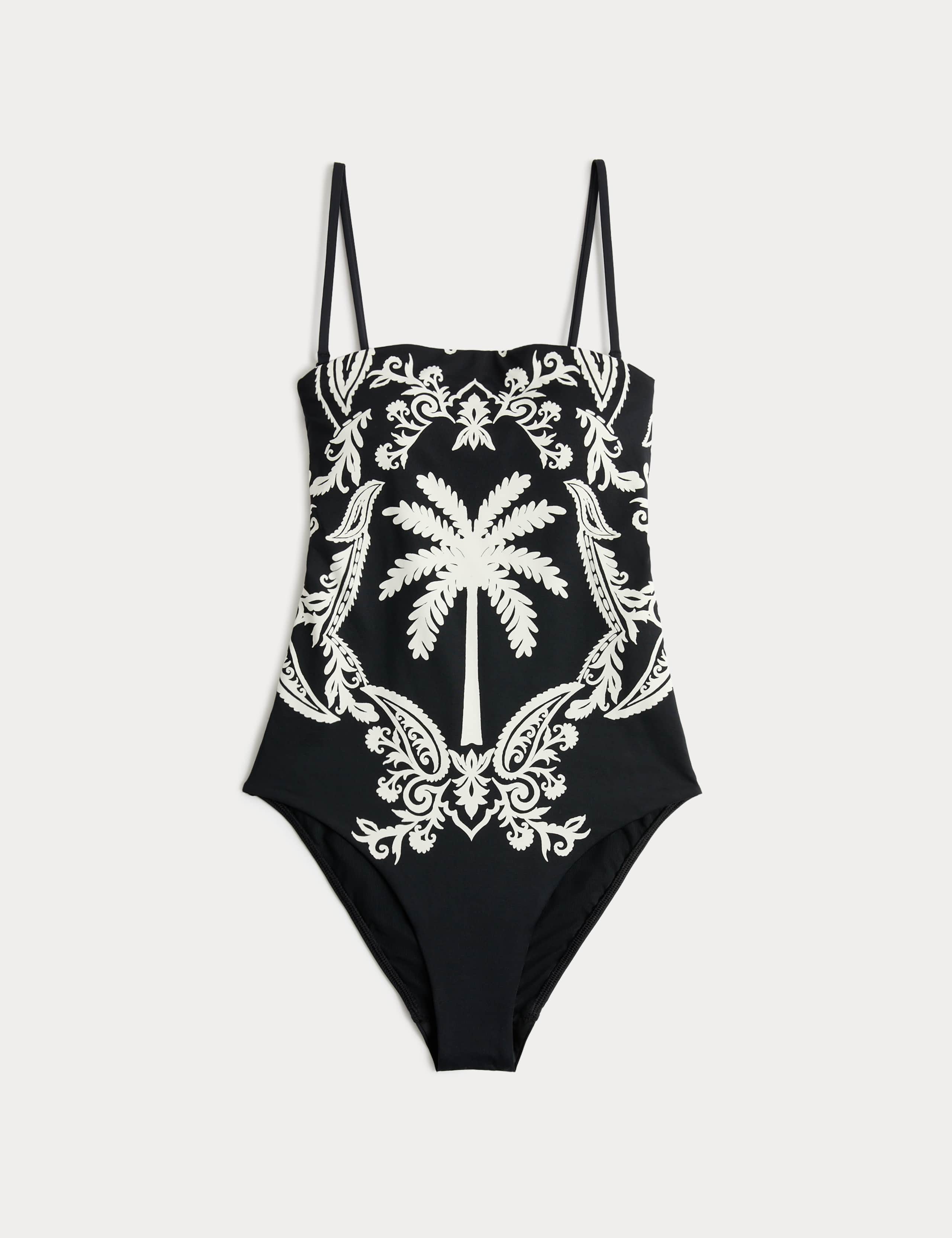 Tummy Control Printed Bandeau Swimsuit 1 of 1