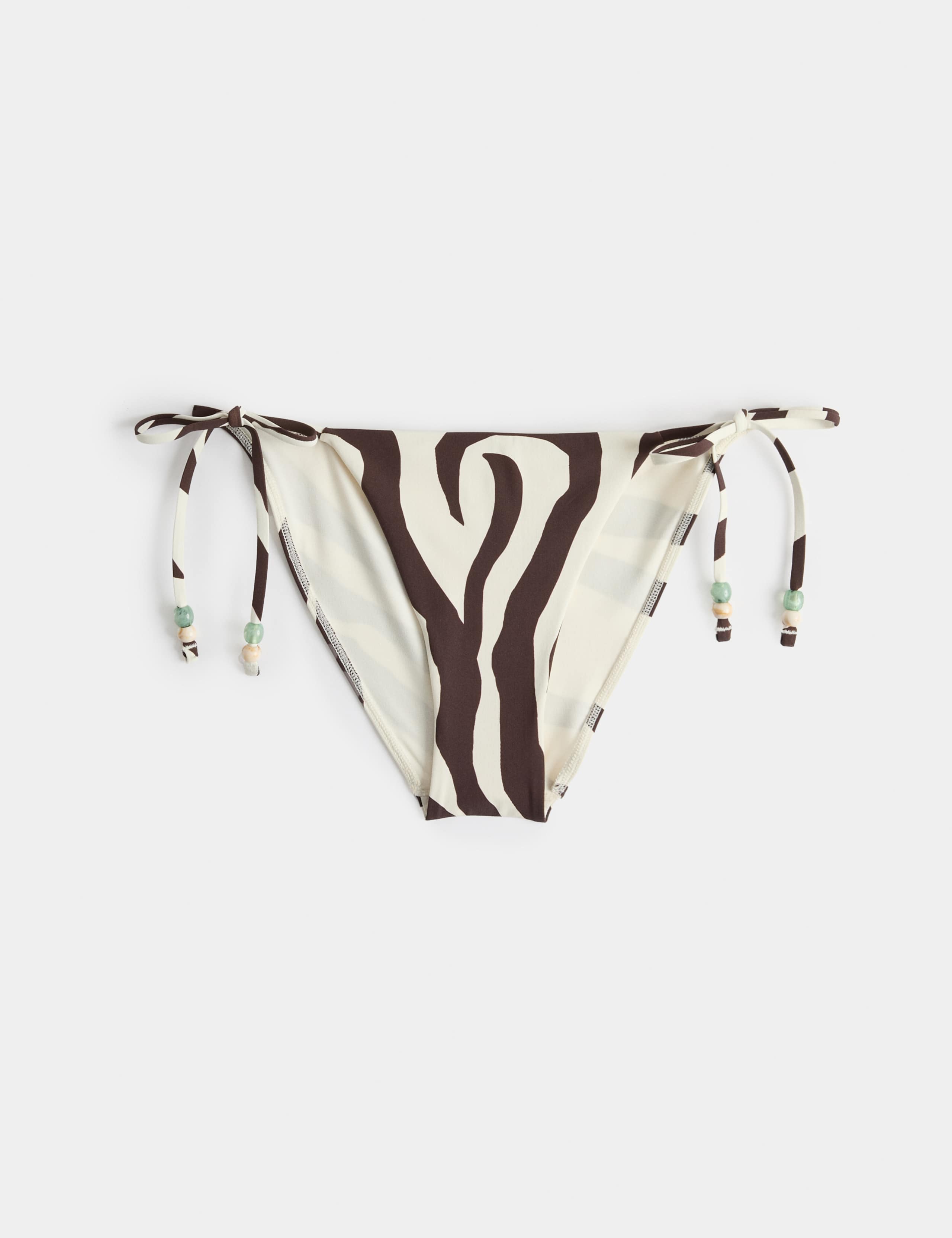 Animal Print Tie Side Bikini Bottoms 2 of 6
