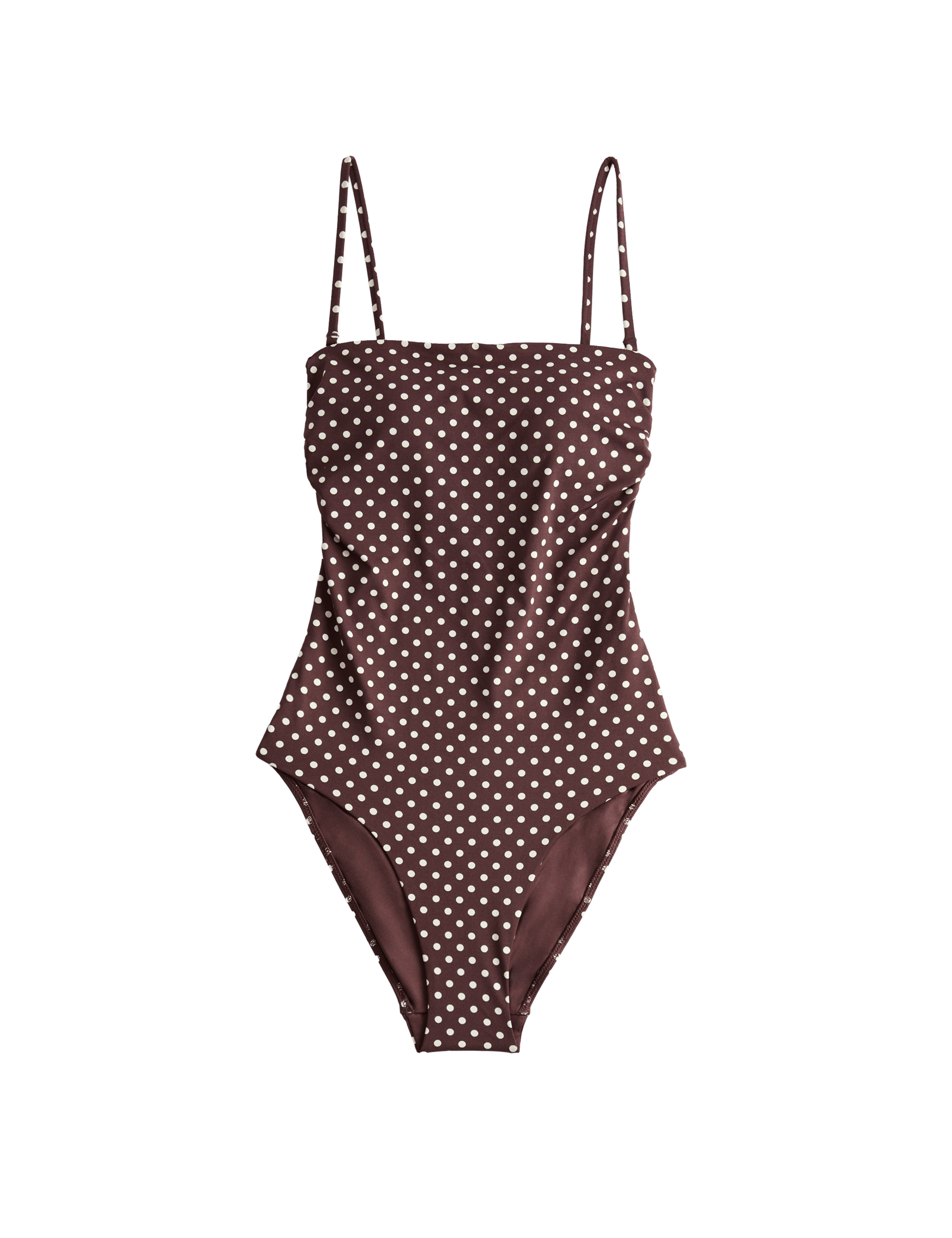 Polka Dot Bandeau Swimsuit 2 of 5