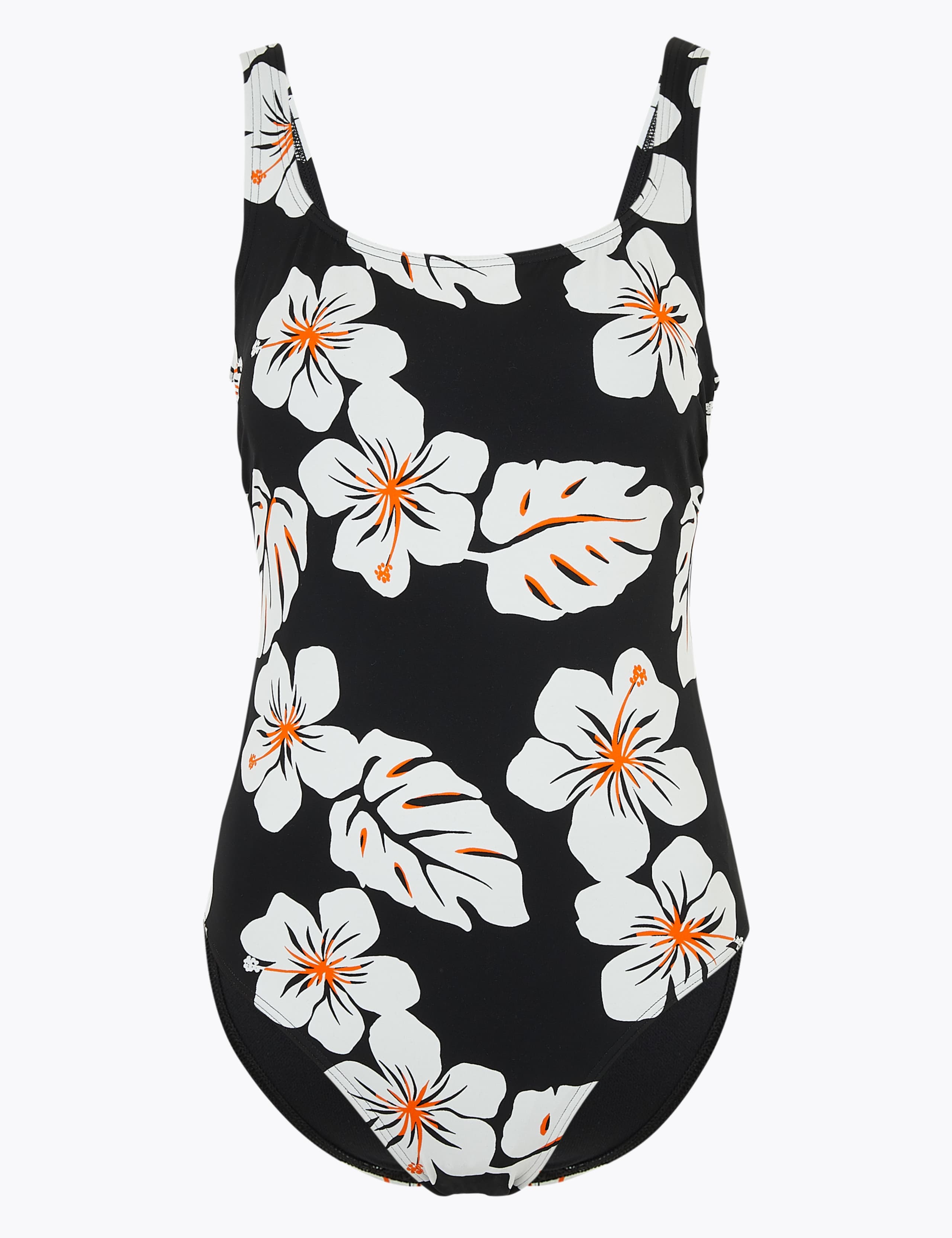 Hibiscus Floral Scoop Neck Swimsuit 1 of 1