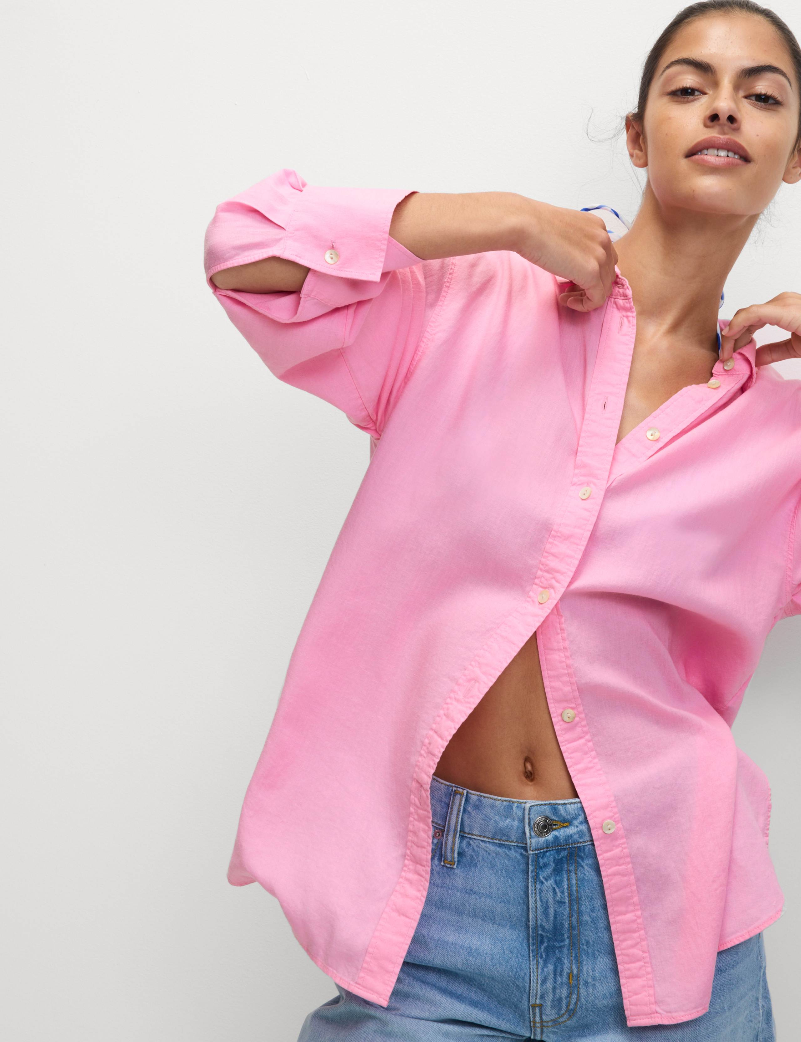 Relaxed Shirt With Linen 3 of 7