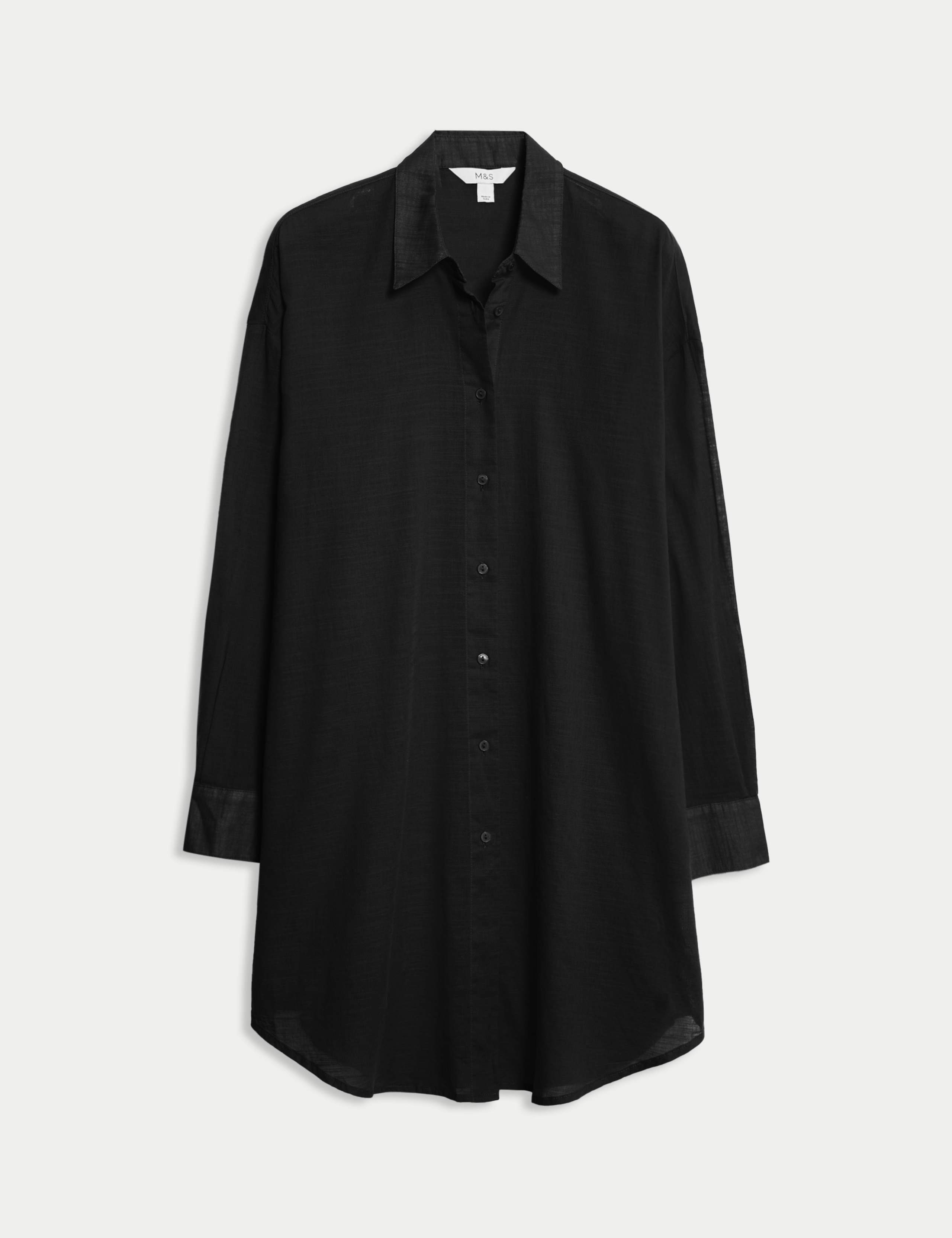 Pure Cotton Collared Beach Shirt 2 of 7