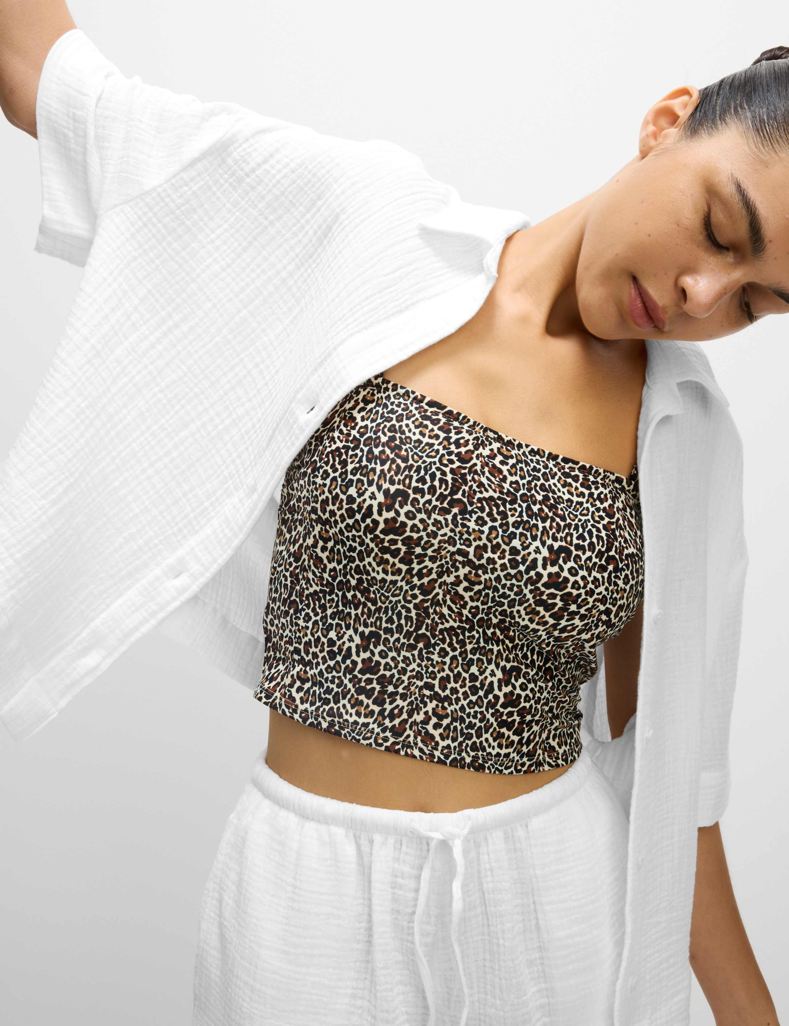Pure Cotton Textured Collared Beach Shirt 3 of 7