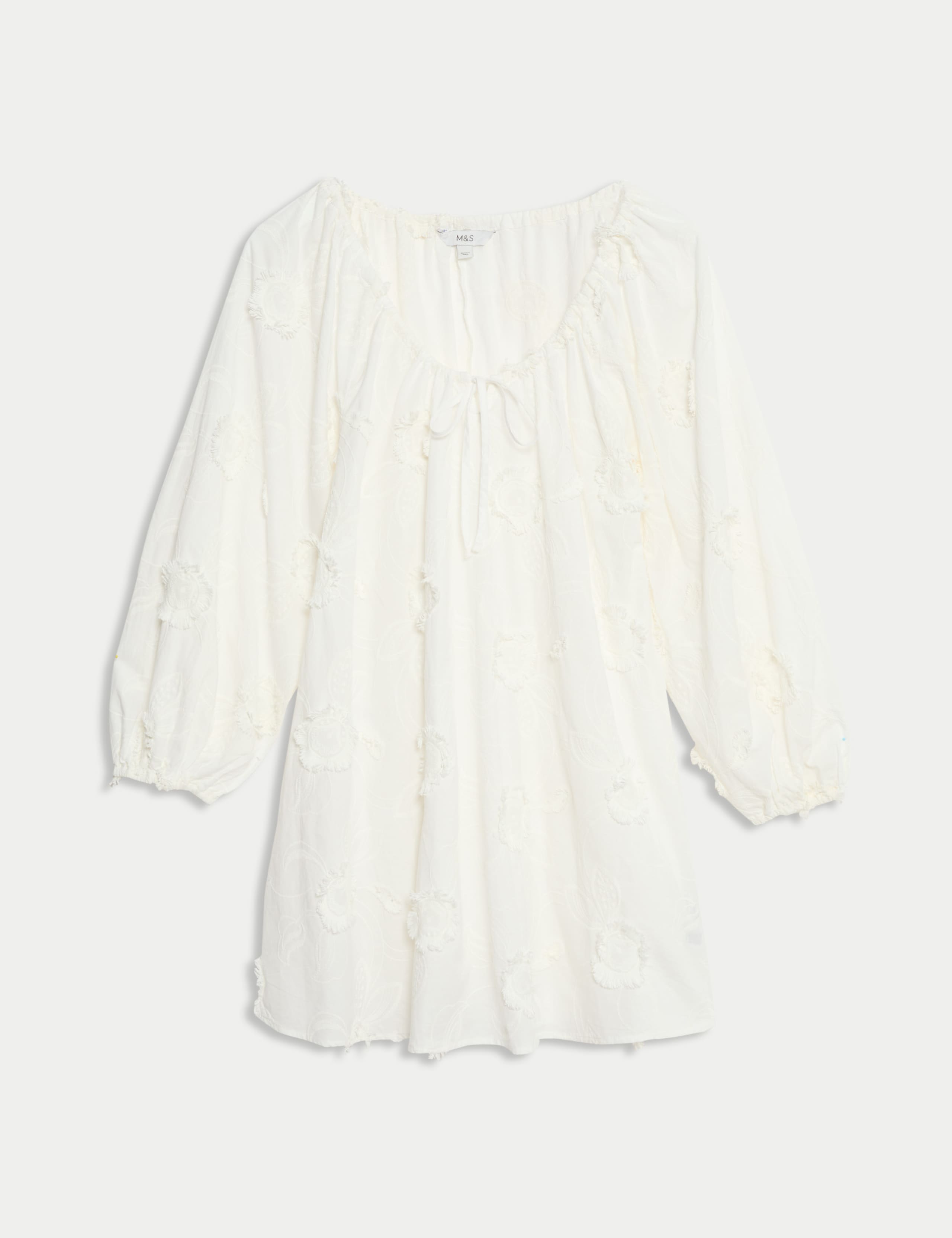 Pure Cotton Floral Mini Beach Dress 2 of 4