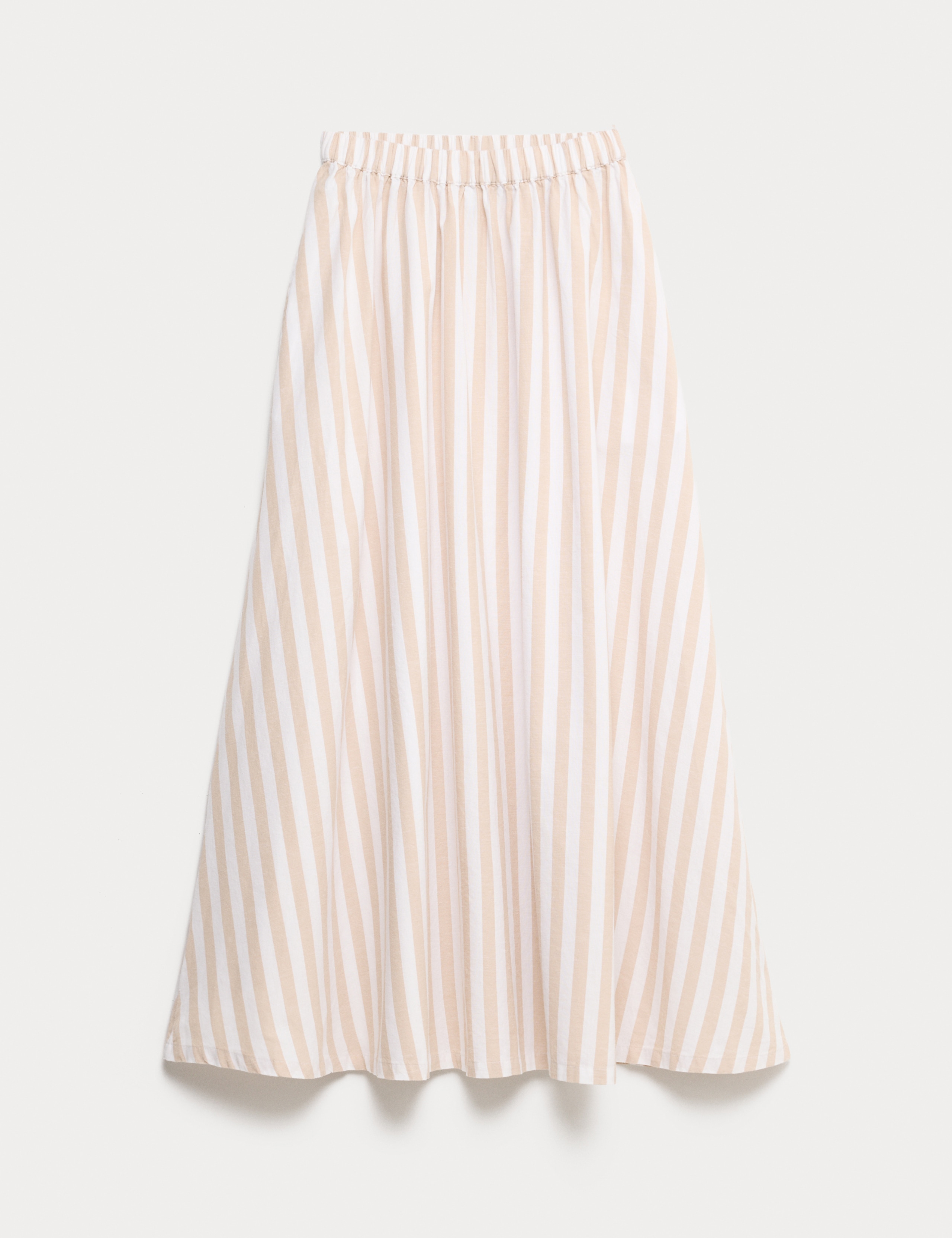 Printed Midaxi Beach Skirt with Linen 2 of 5