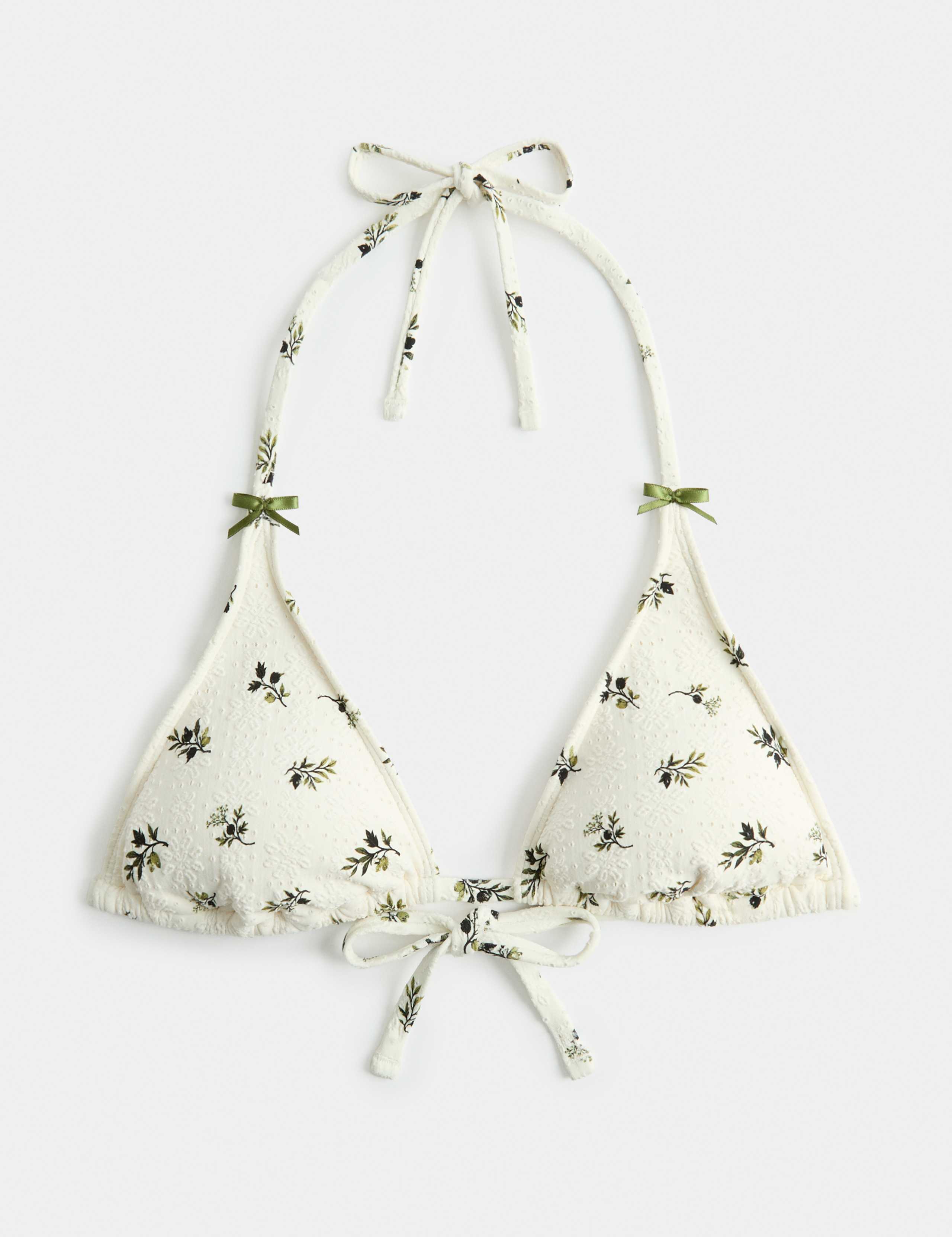 Textured Triangle Bikini Top 2 of 6