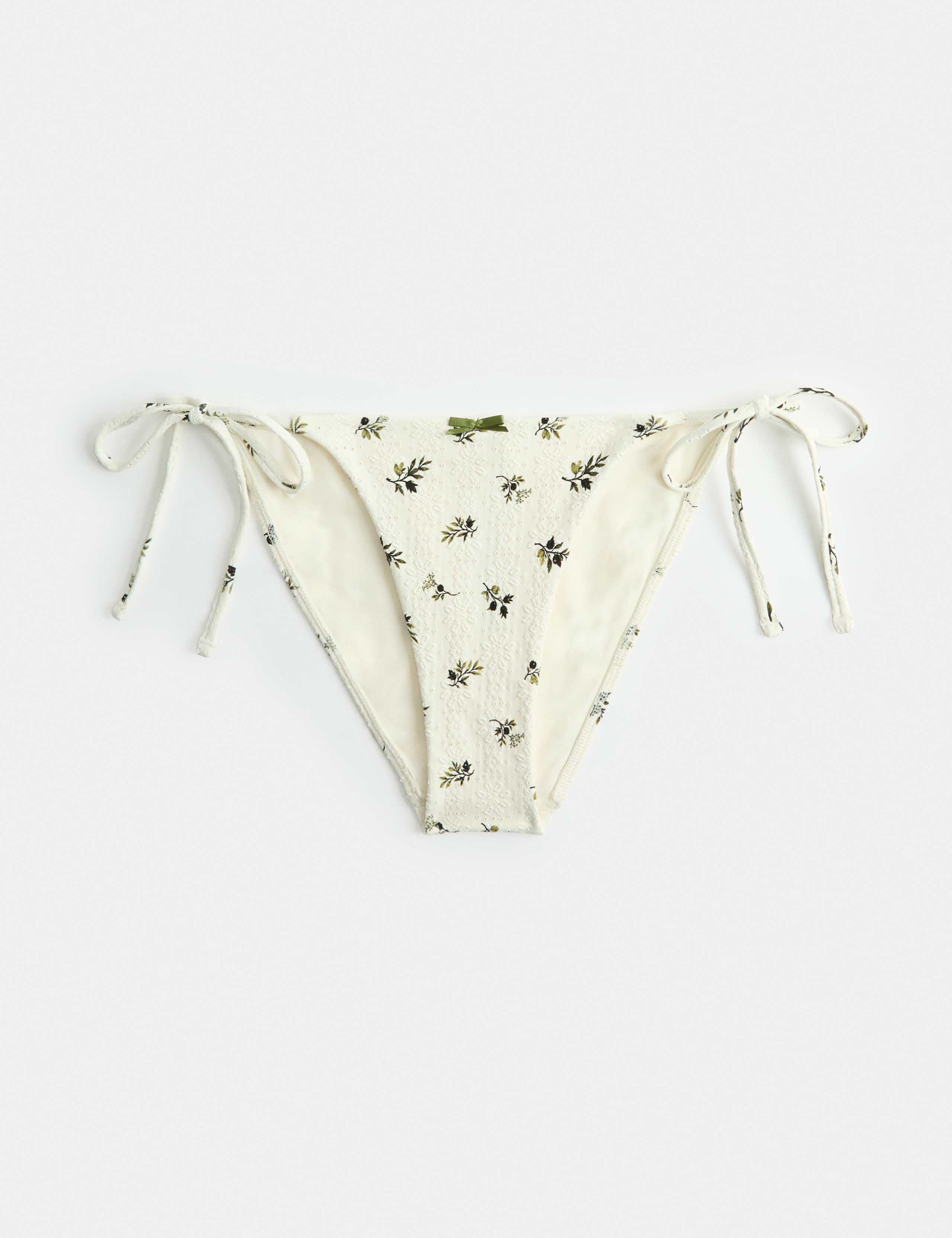 Floral Tie Side High Leg Bikini Bottoms 2 of 6
