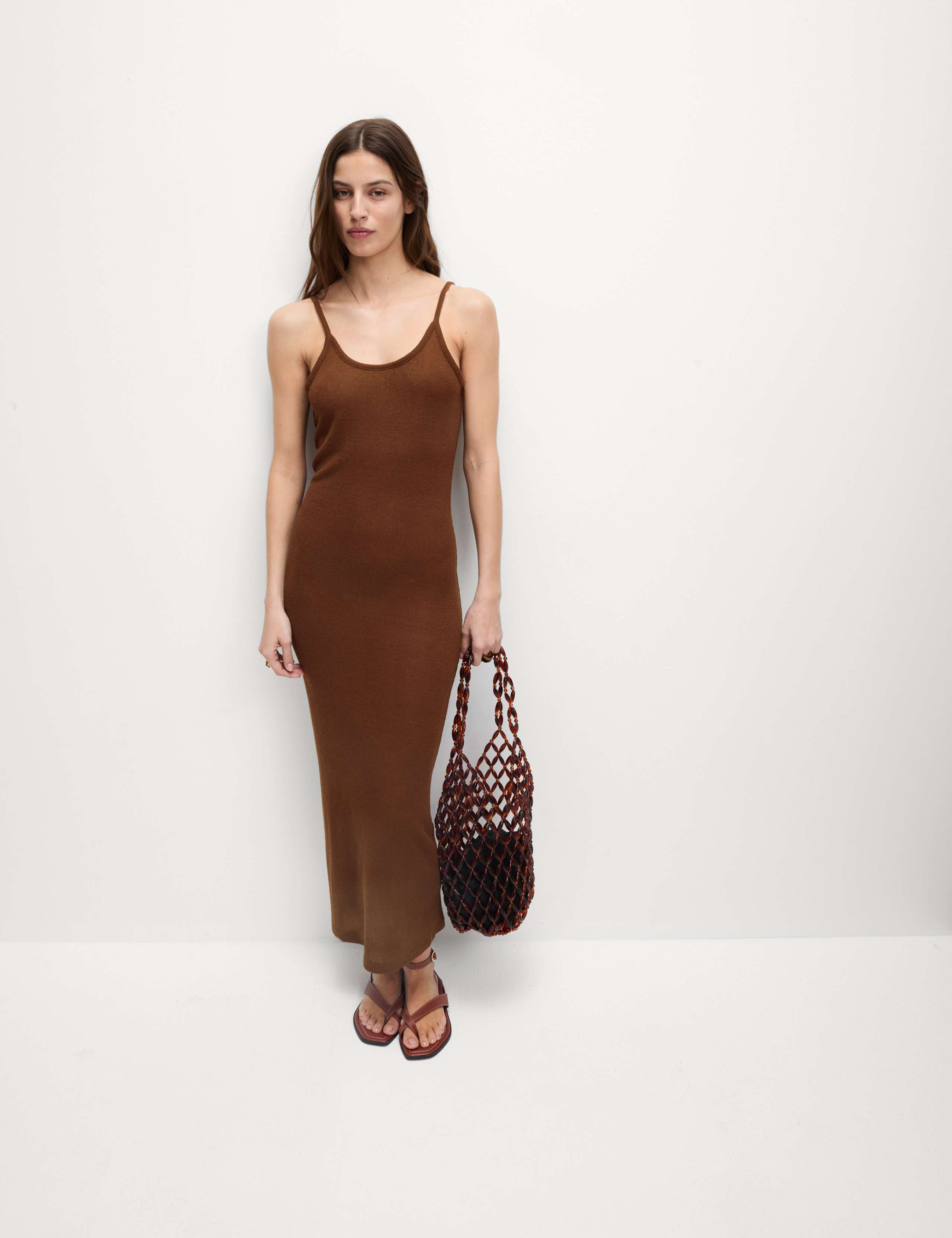 Scoop Neck Strappy Midaxi Beach Dress 4 of 7