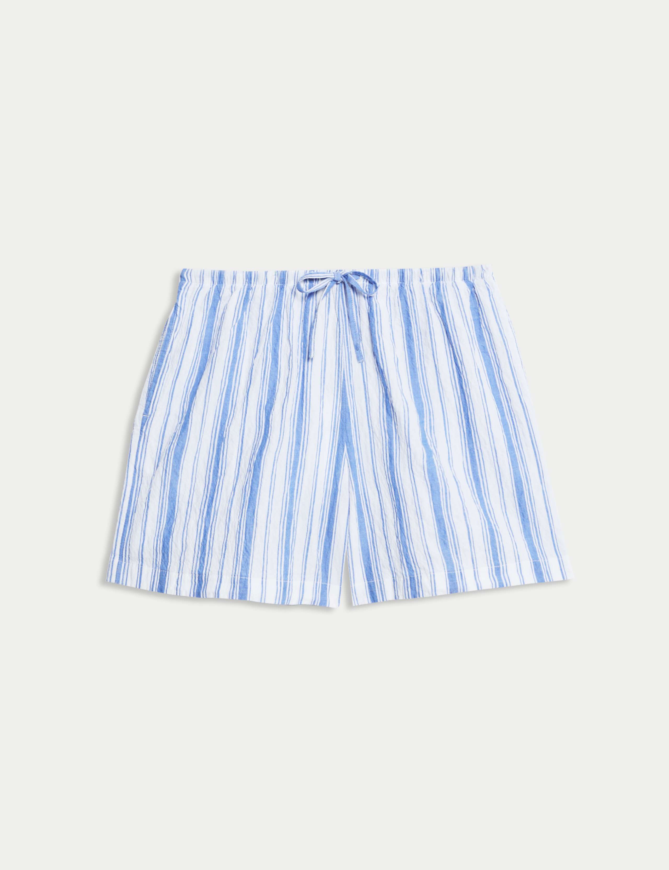 Cotton Rich Striped Beach Shorts 2 of 6