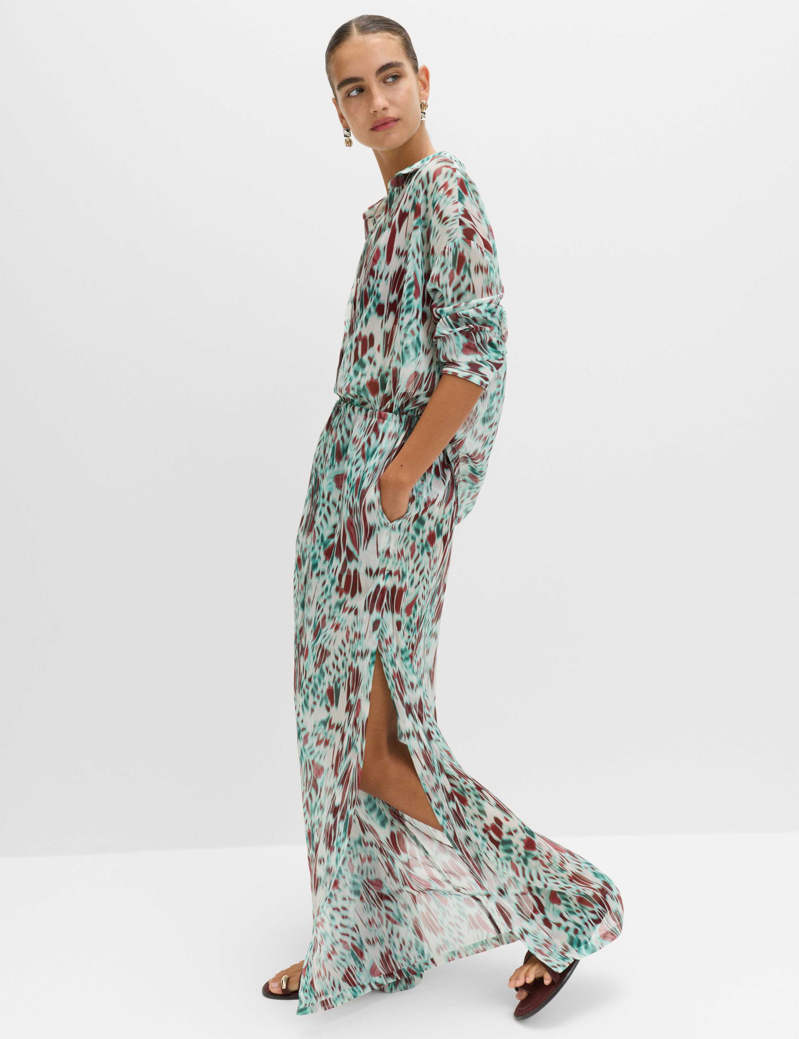 Printed Drawstring Beach Trousers 3 of 7