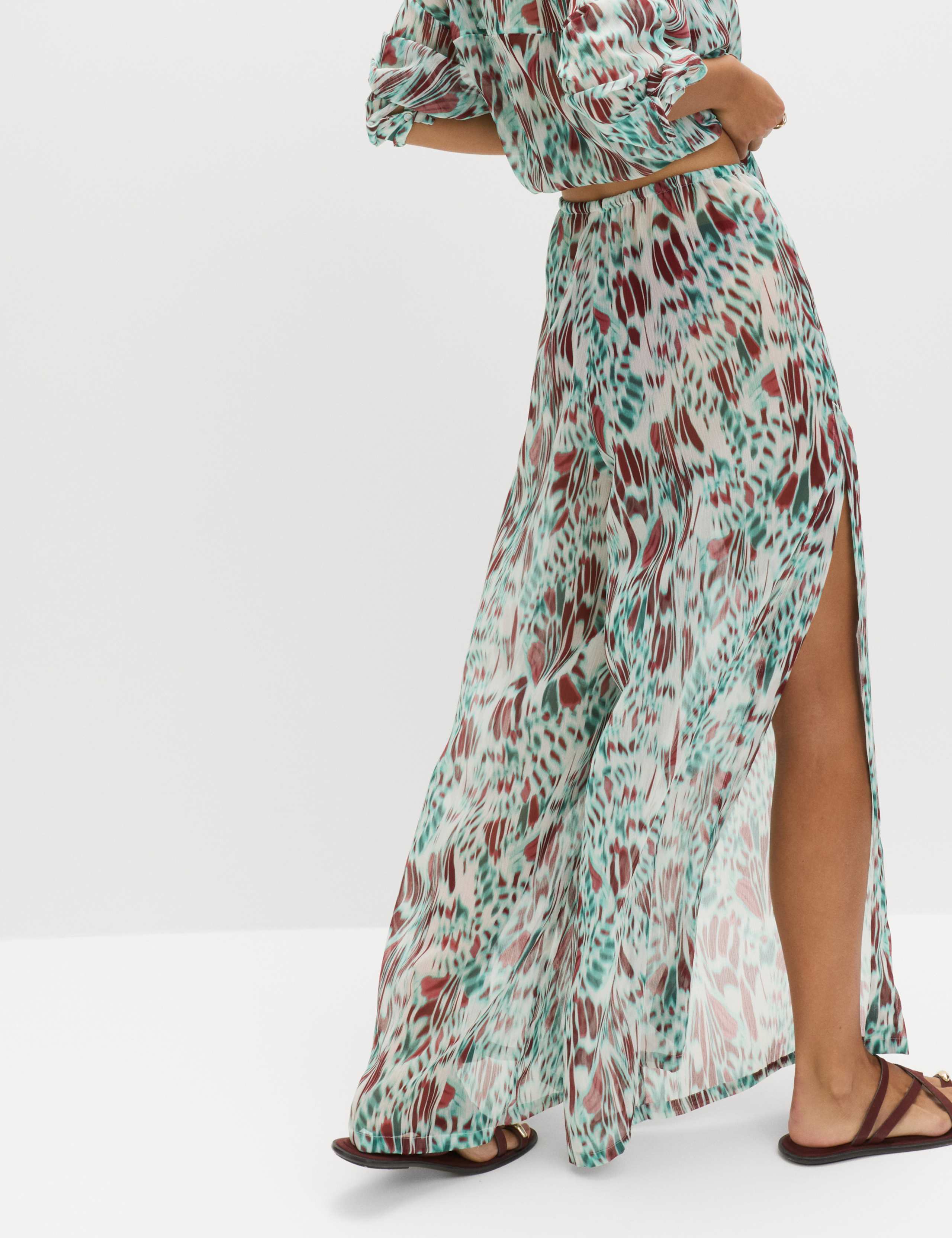 Printed Drawstring Beach Trousers 4 of 7