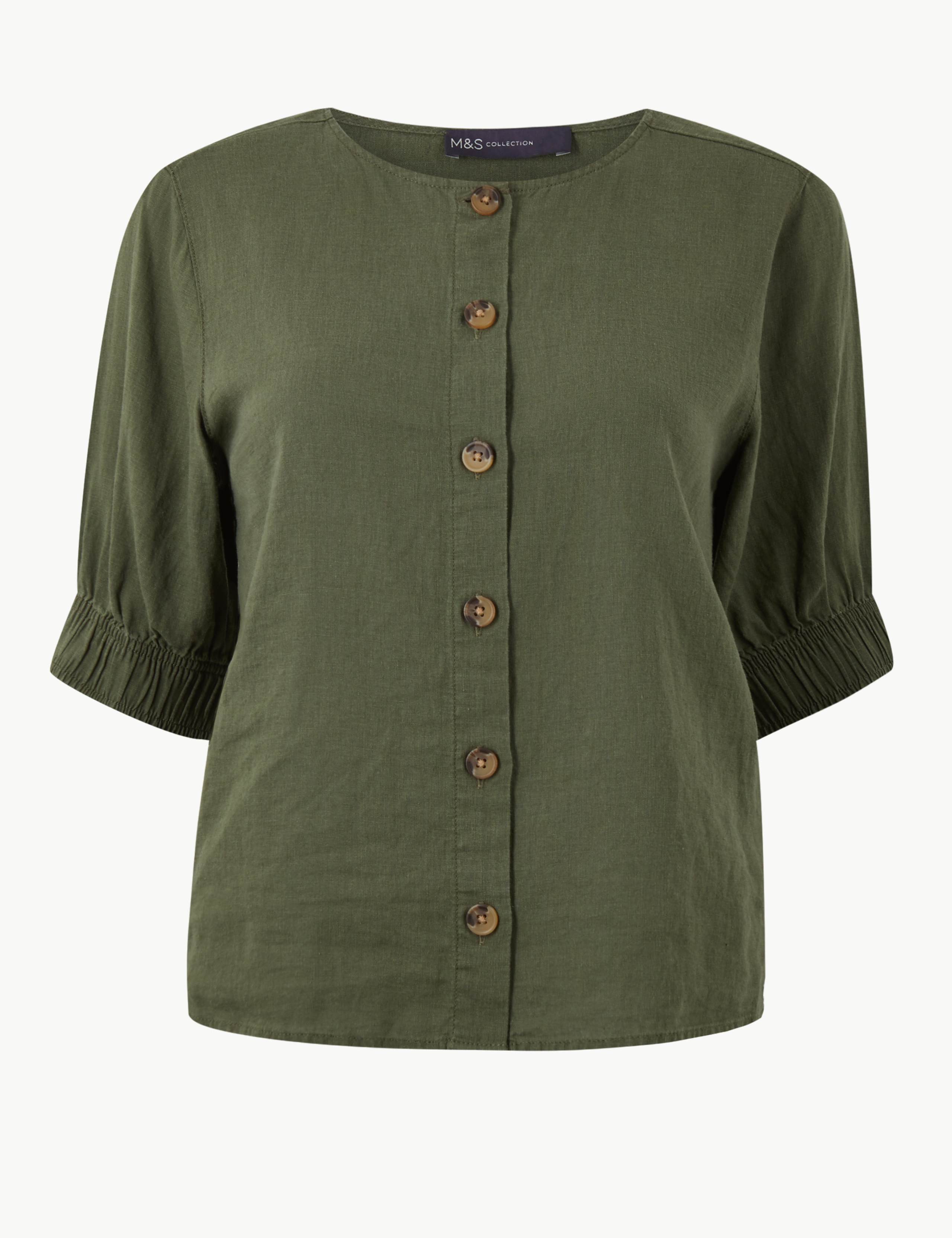 Linen Rich Blouse 2 of 4