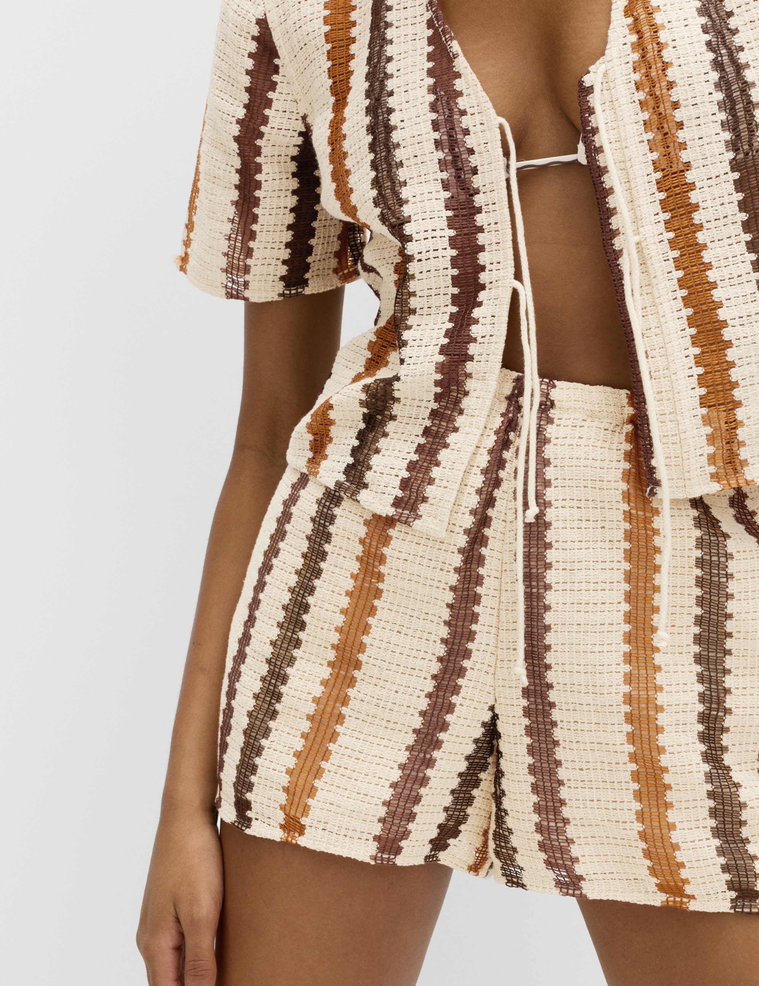 Cotton Rich Crochet Look Beach Shorts 4 of 5