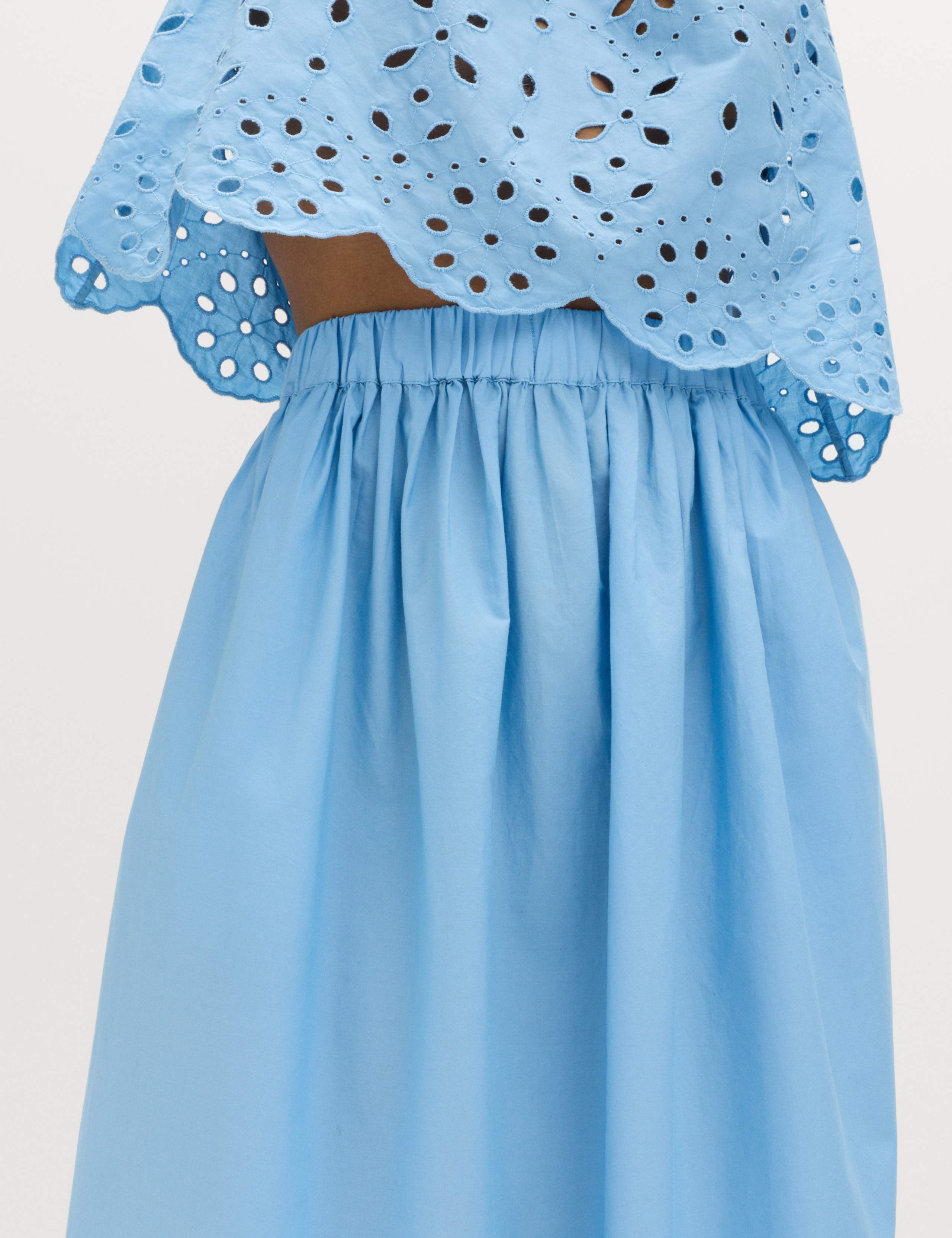 Pure Cotton Broderie Beach Skirt 3 of 4