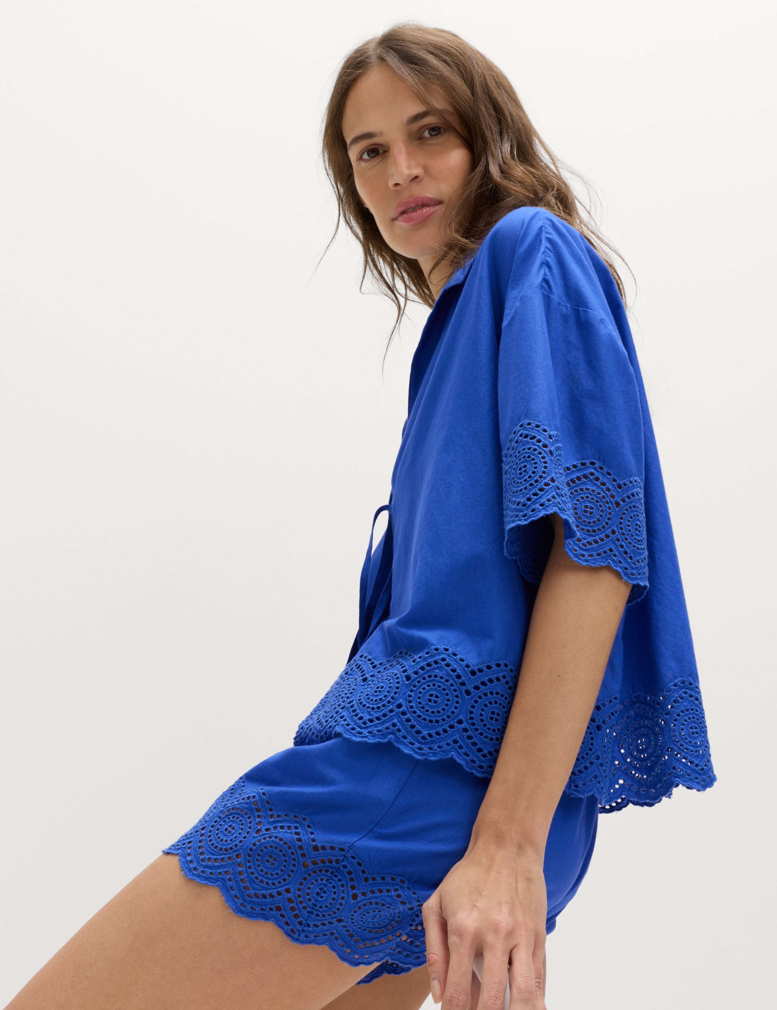 Pure Cotton Cutwork Beach Shorts 5 of 5