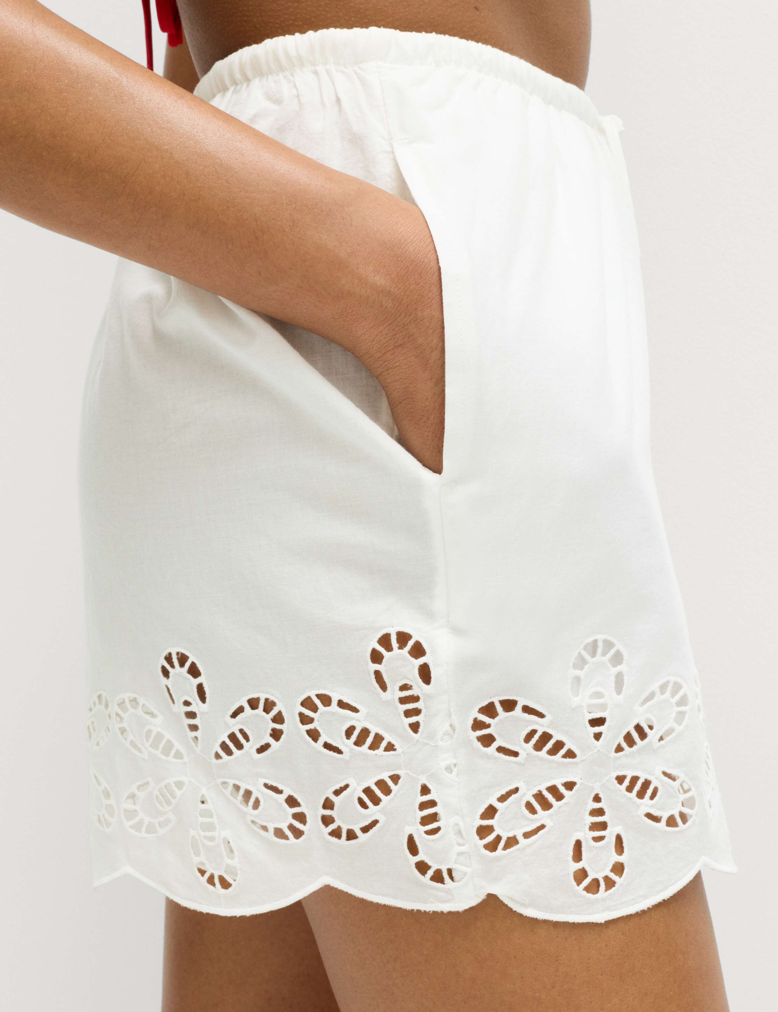 Pure Cotton Embroidered Beach Shorts 5 of 5