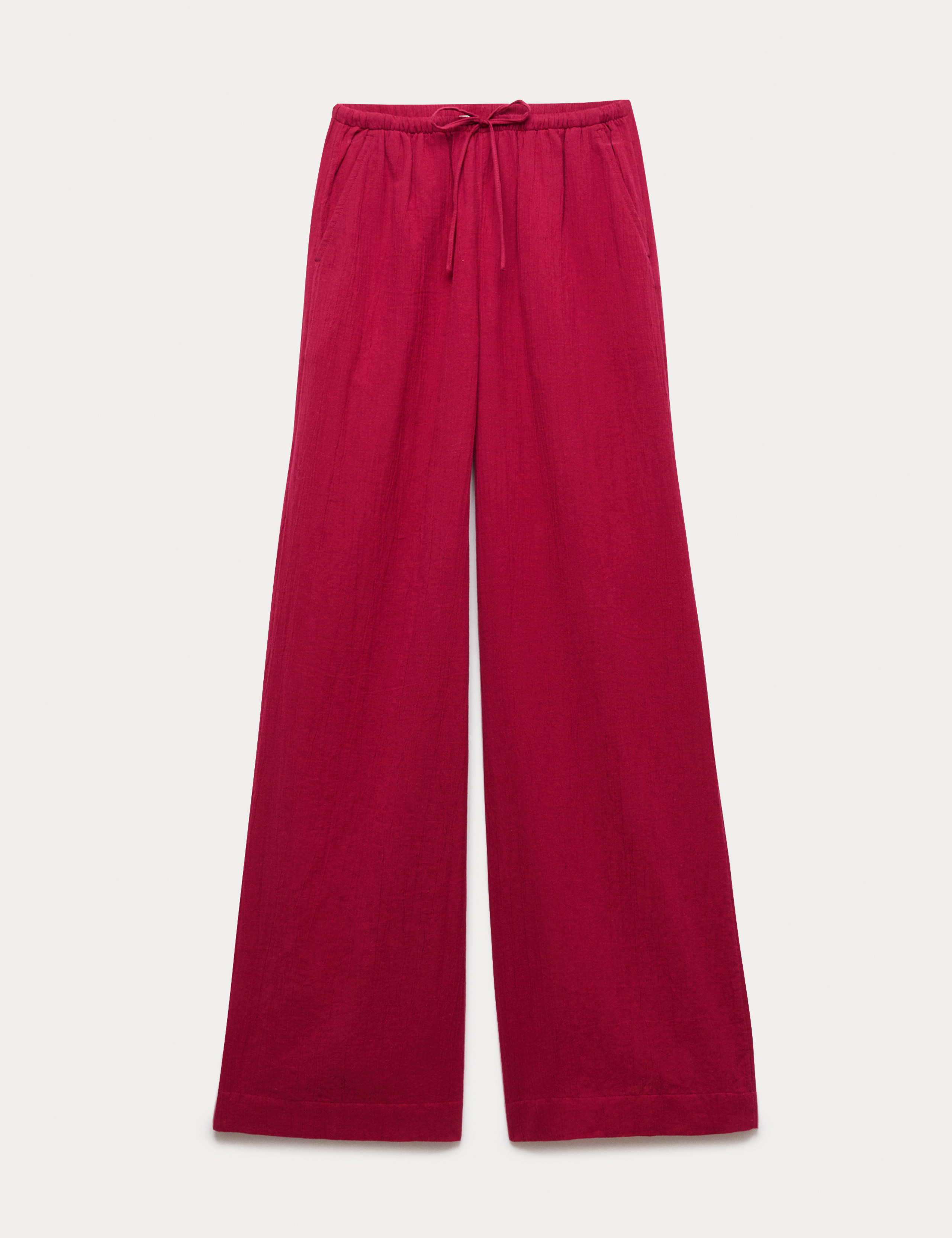 Cotton Rich Beach Trousers with Linen 2 of 5