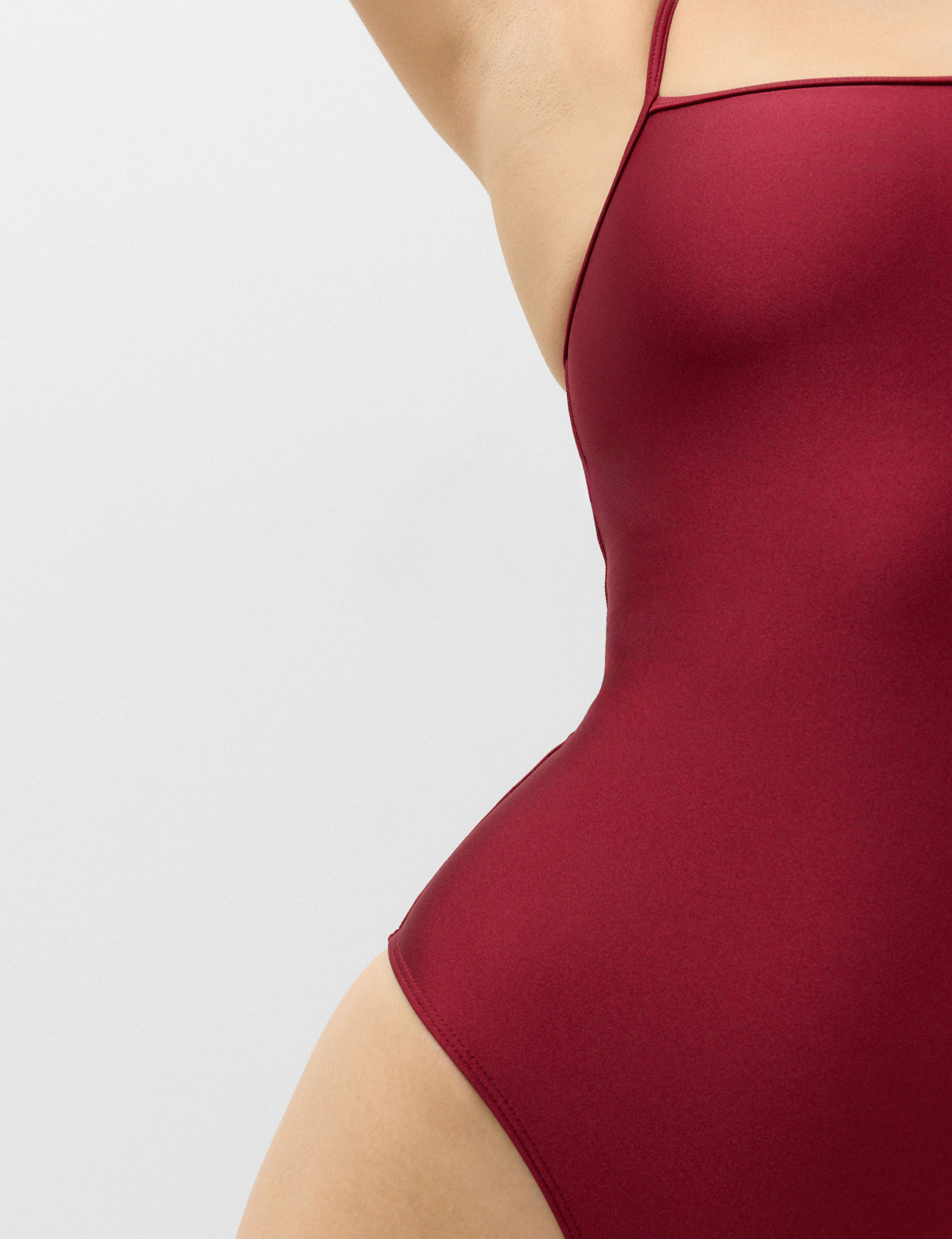 Sheen Square Neck Swimsuit 5 of 5