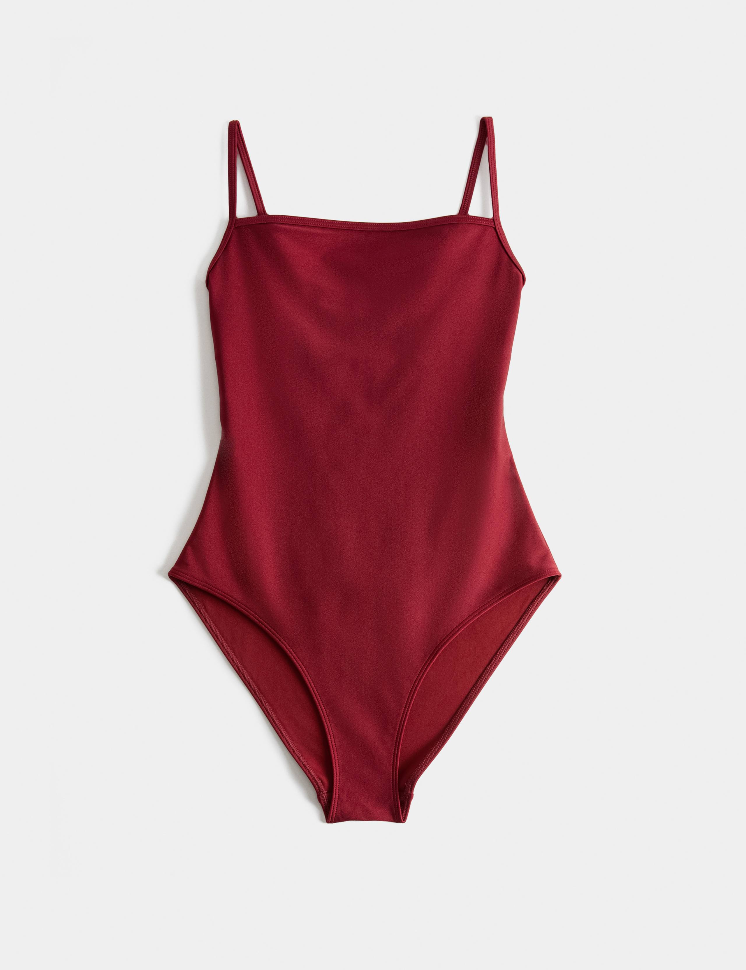 Sheen Square Neck Swimsuit 2 of 5