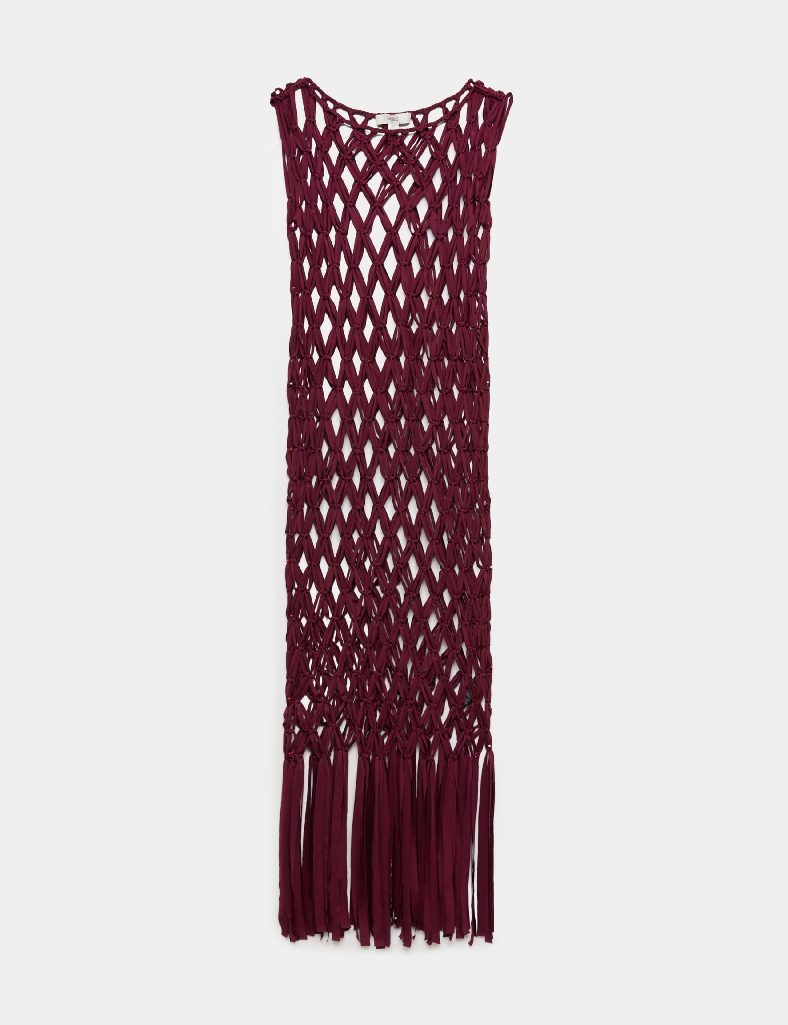 Macrame Sheer Maxi Beach Dress 2 of 6