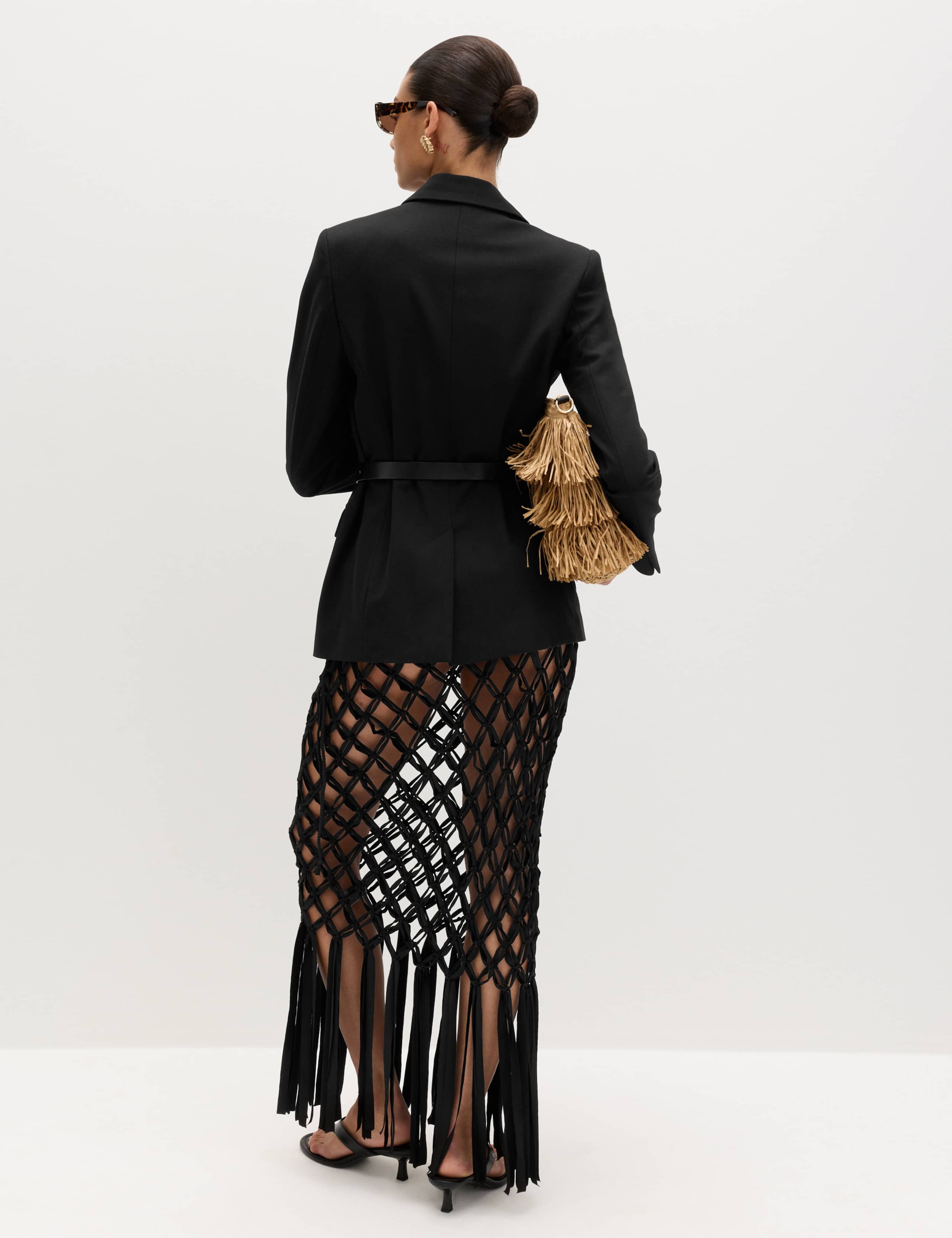 Textured Open Maxi Beach Skirt 3 of 6