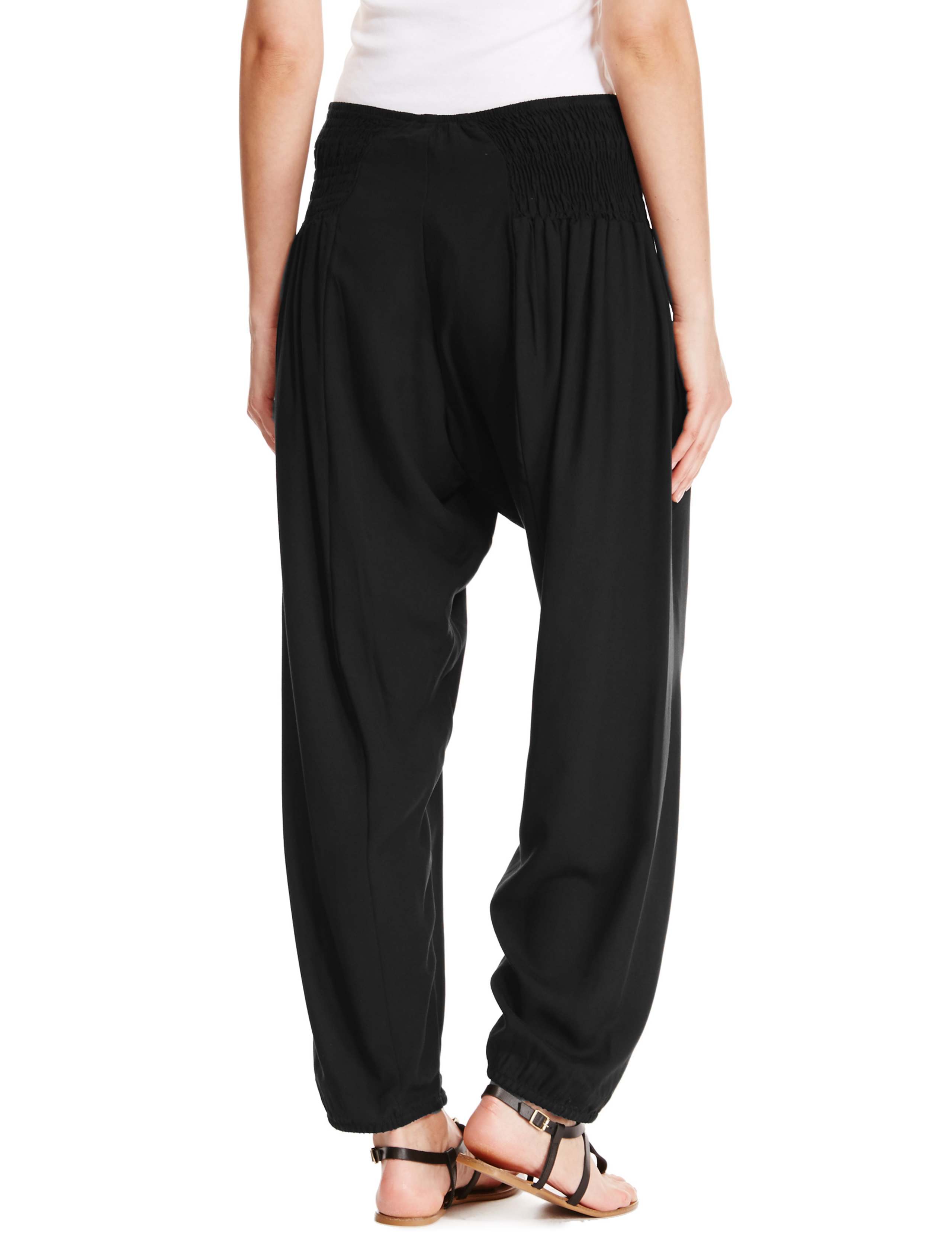 Smocked Waist Beach Harem Trousers 4 of 4