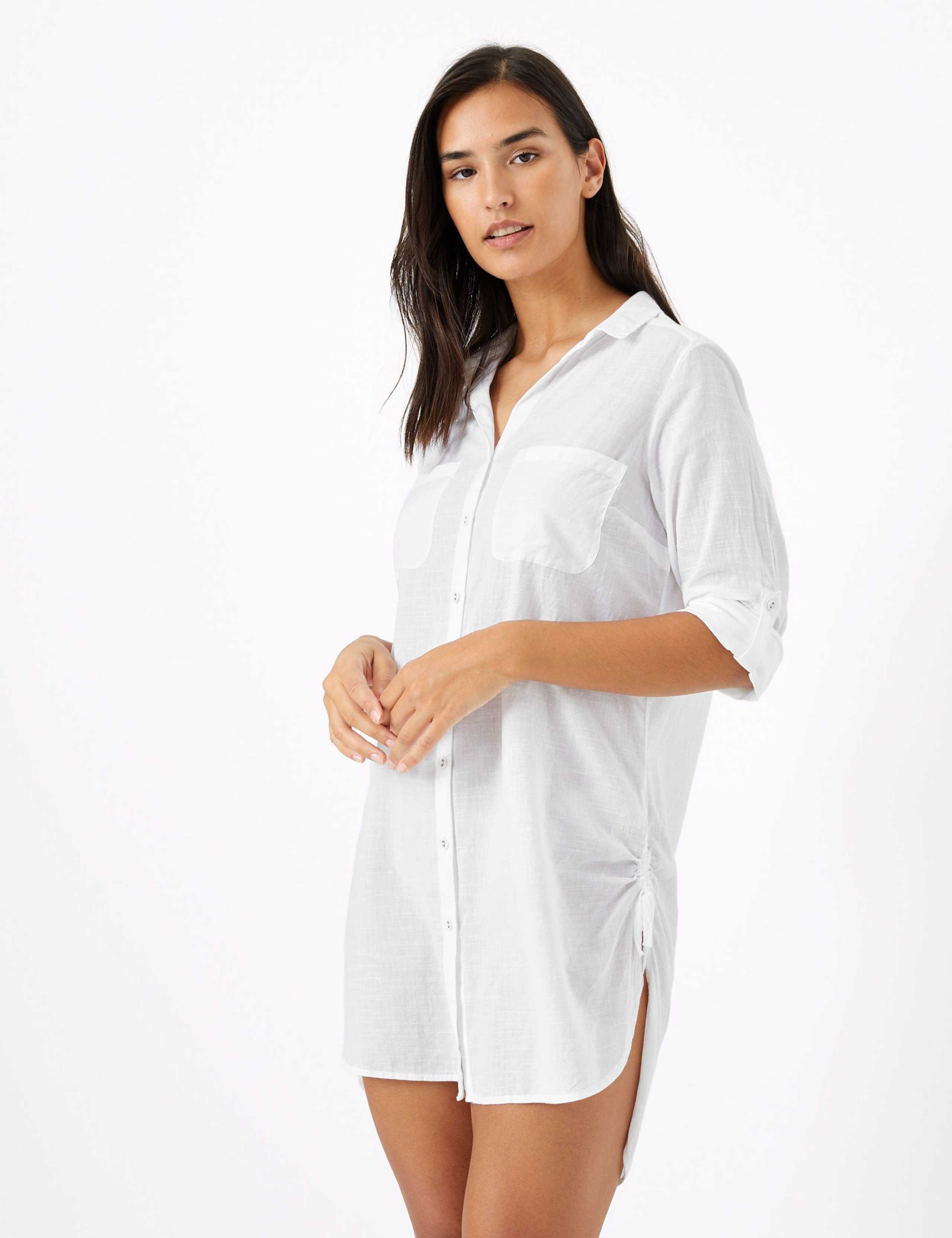 Pure Cotton Shirt Beach Dress 4 of 4