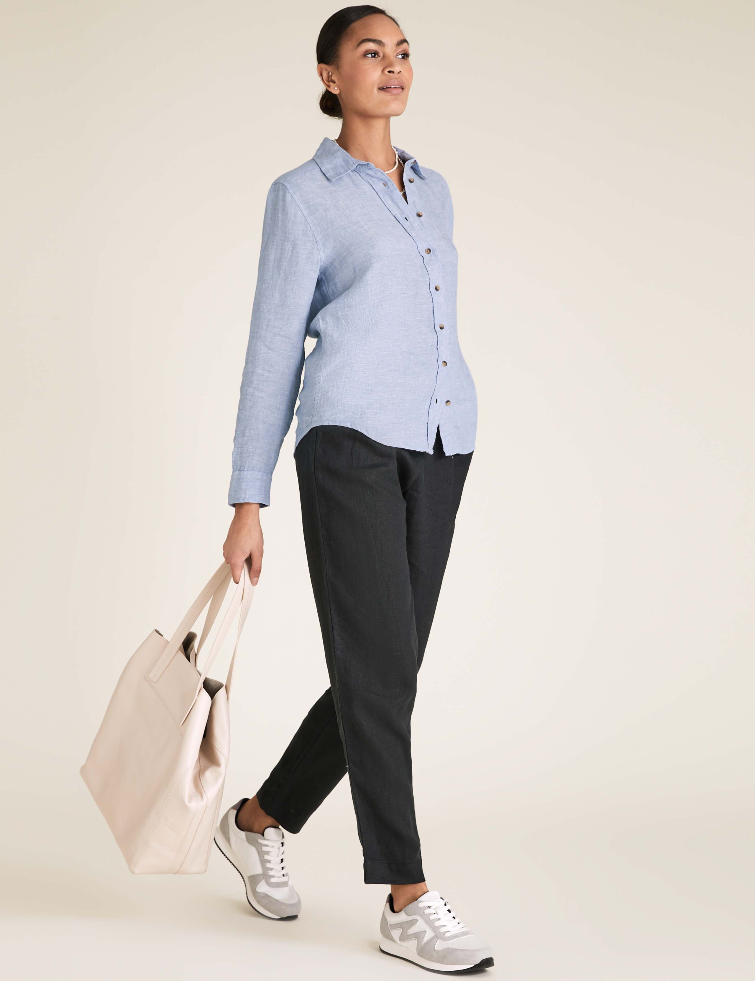 Pure Linen Long Sleeve Shirt 1 of 2