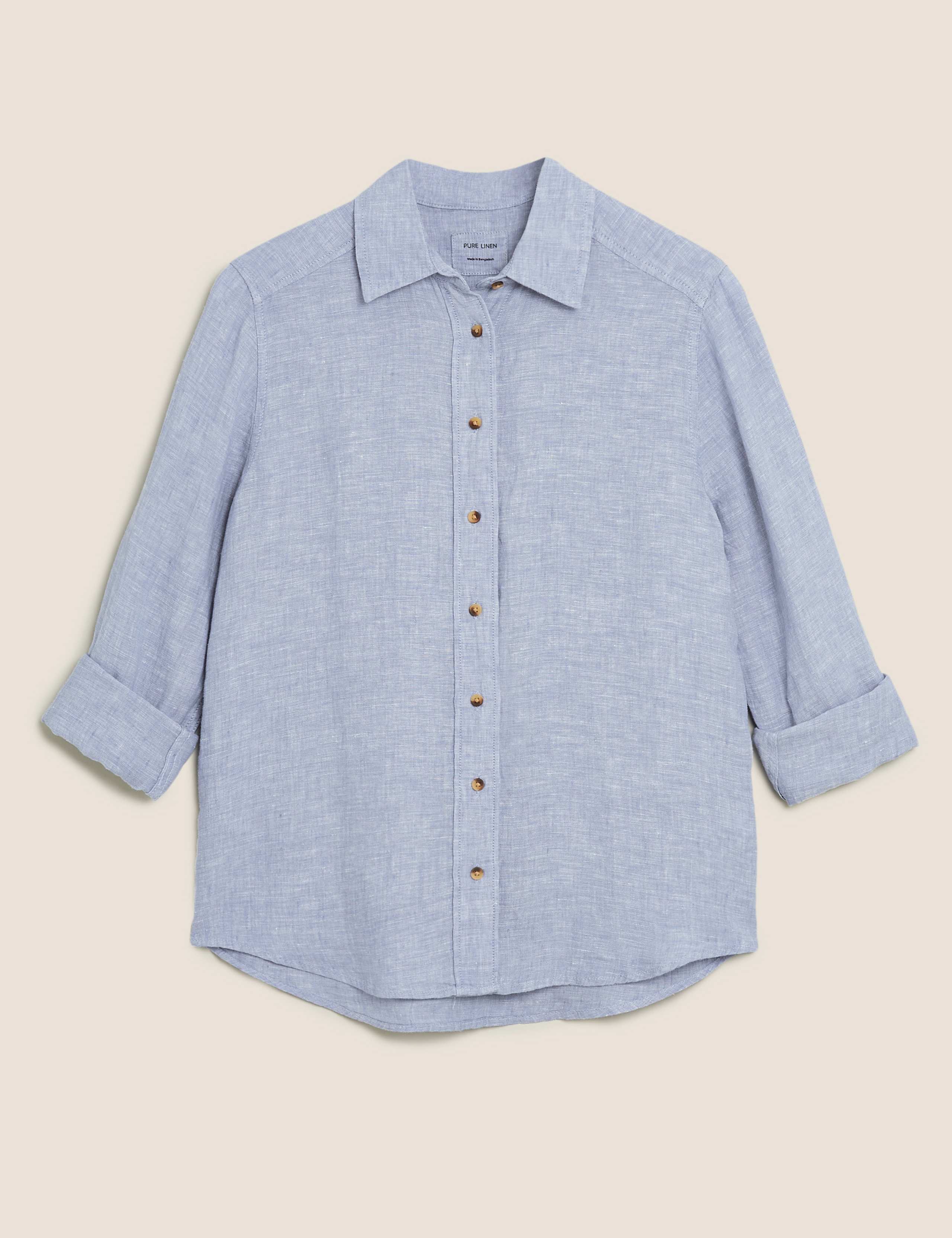 Pure Linen Long Sleeve Shirt 2 of 2