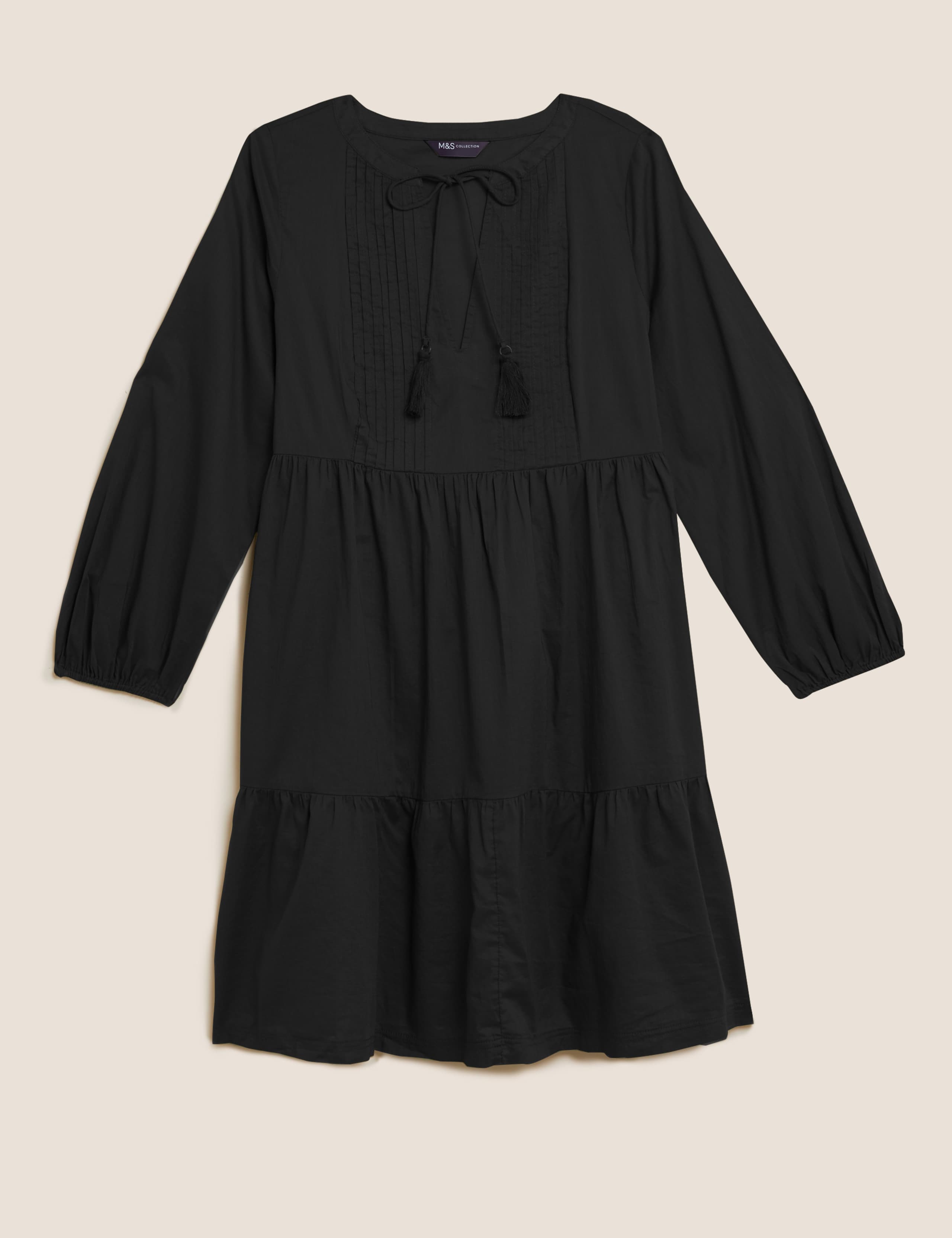Pure Cotton Pintuck Mini Swing Dress 1 of 1