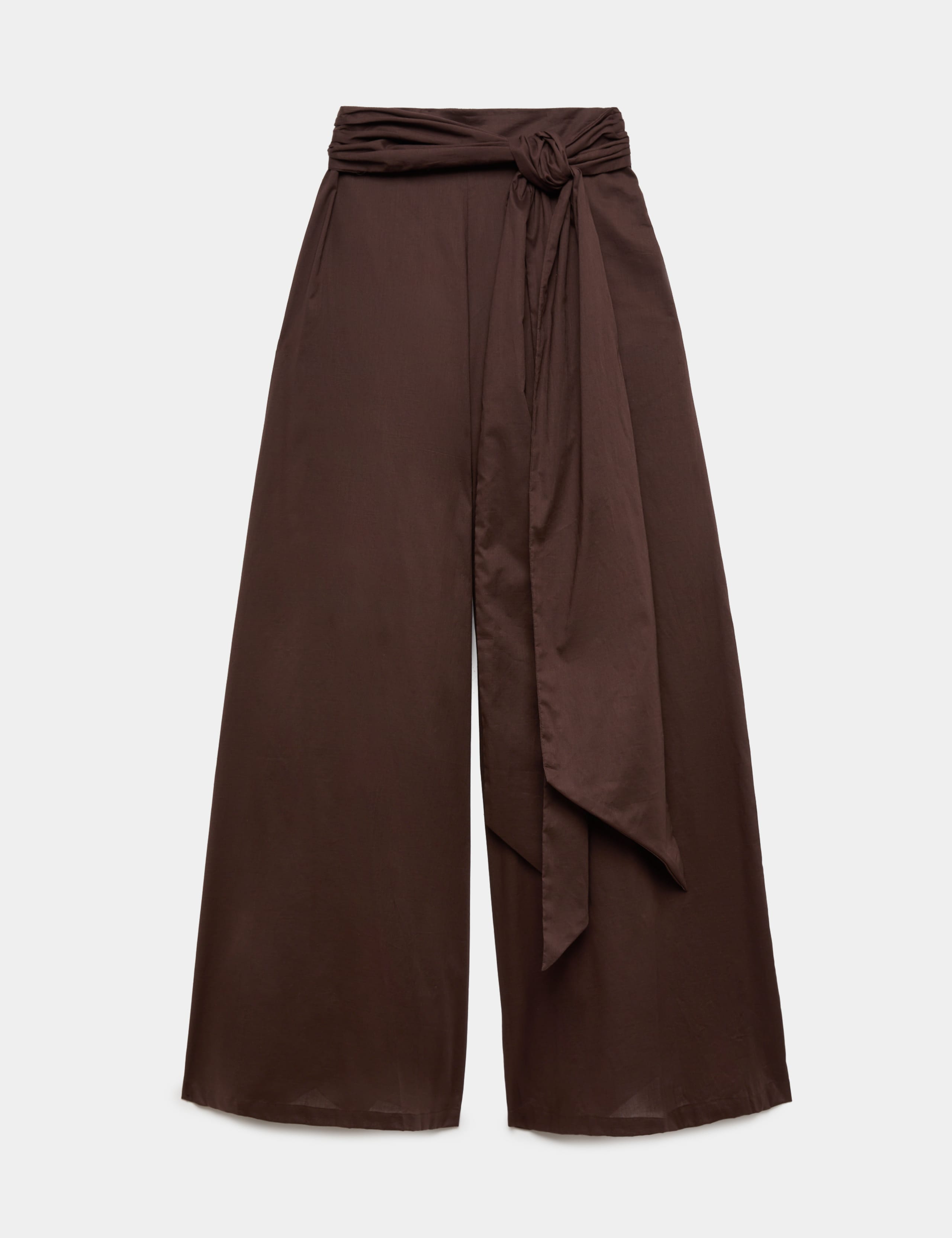 Pure Cotton Palazzo Wide Leg Trousers 2 of 6
