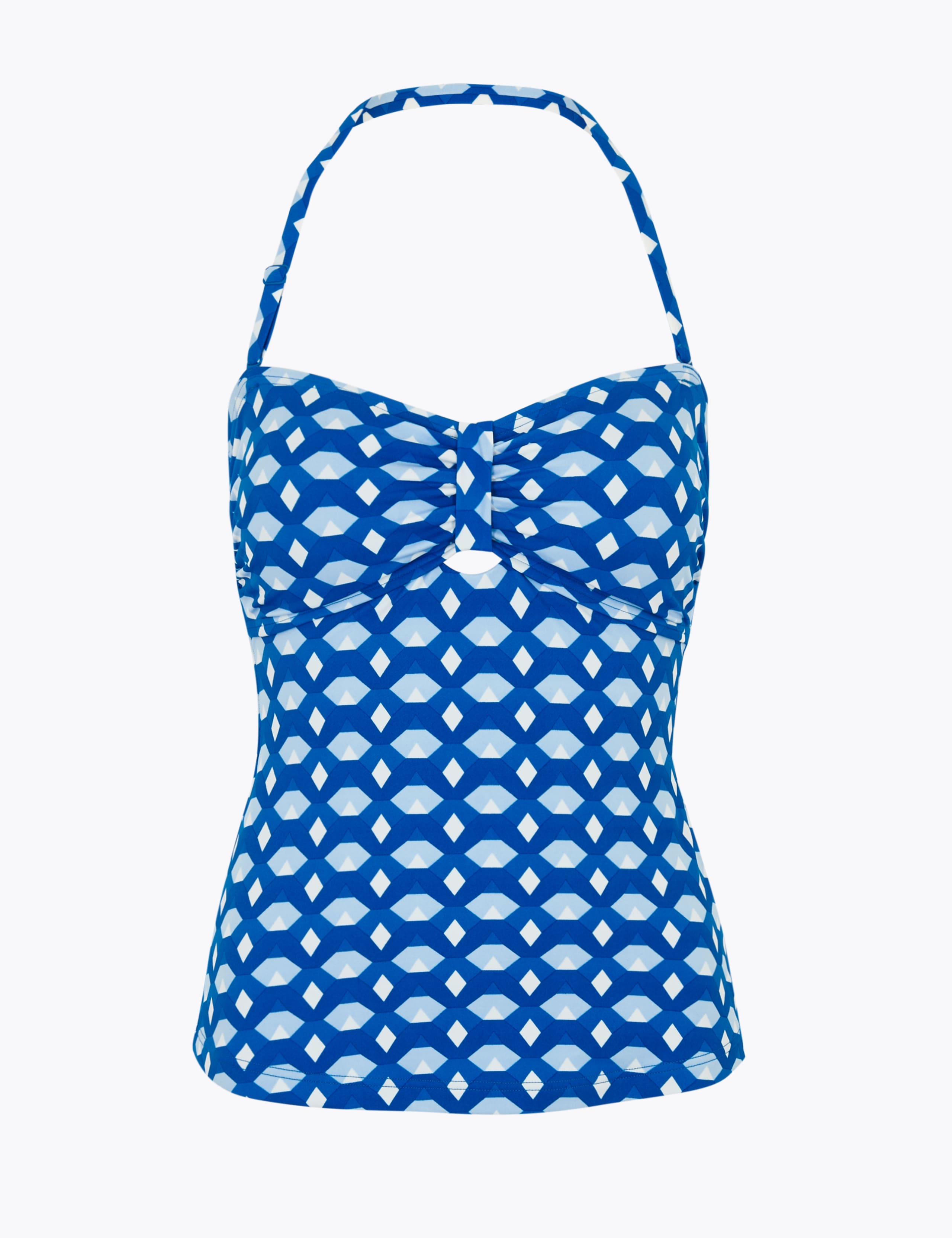 Geometric Bandeau Tankini Top 1 of 1