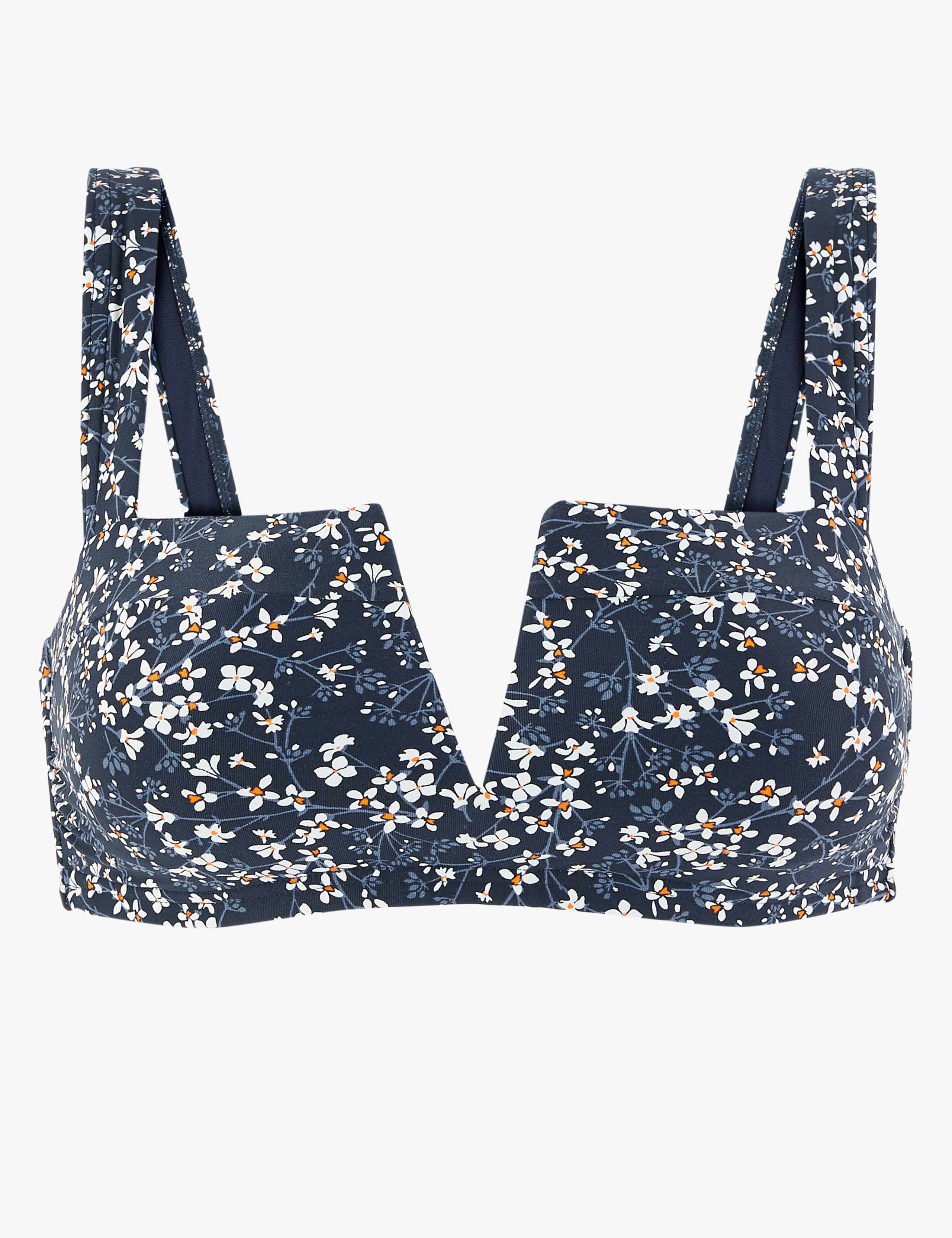 Ditsy Floral V Wire Bikini Top 2 of 5